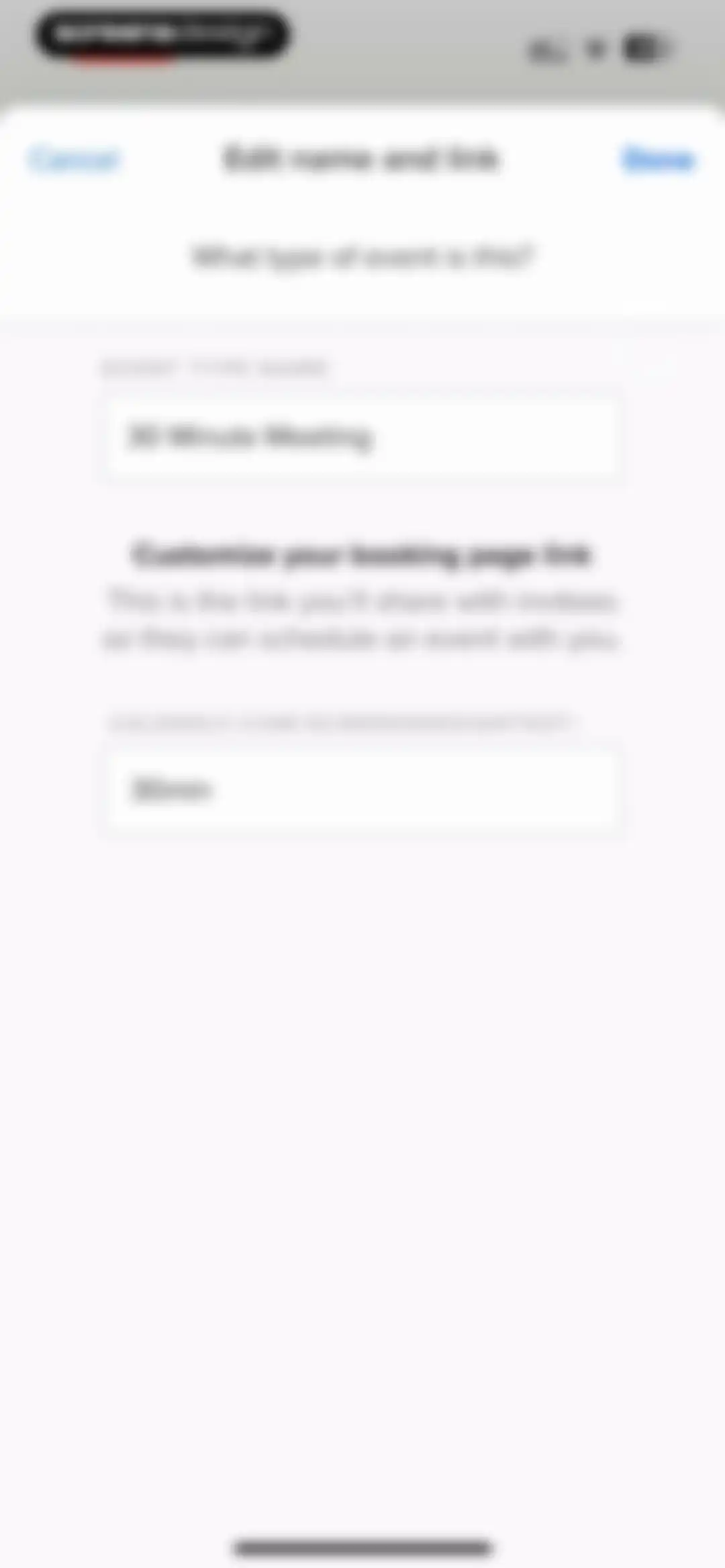 Calendly Mobile screen 39