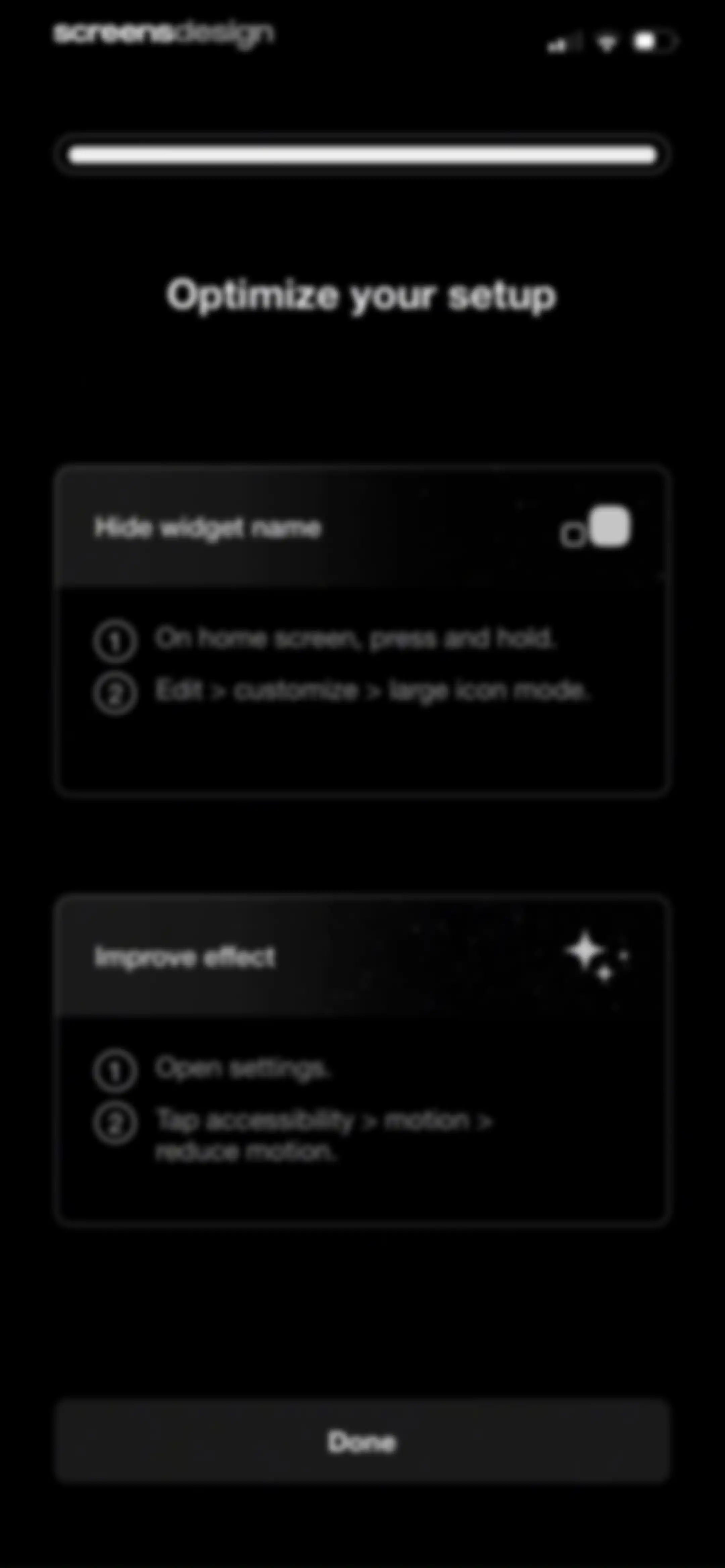 Blank Spaces Launcher screen 21