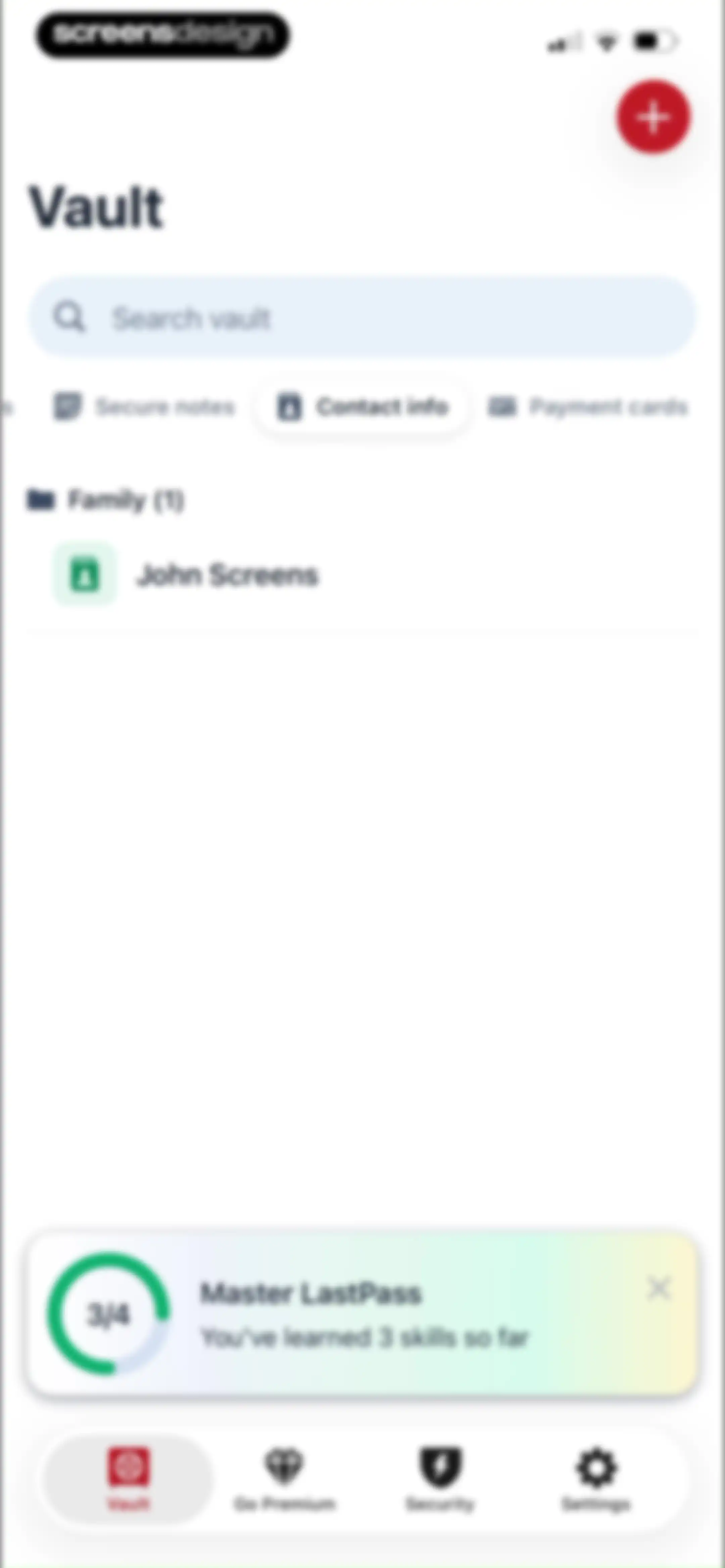 LastPass Password Manager screen 44