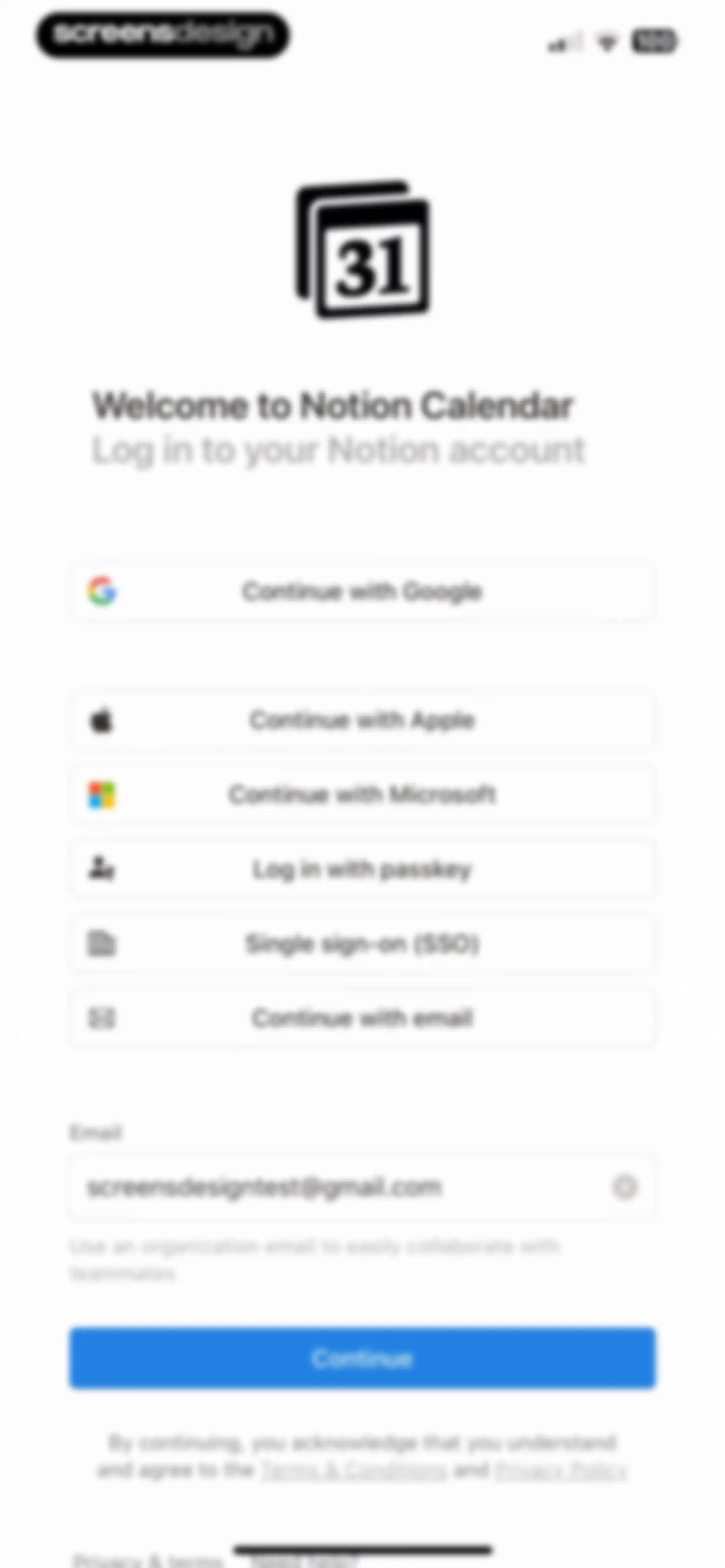 Notion Calendar screen 3