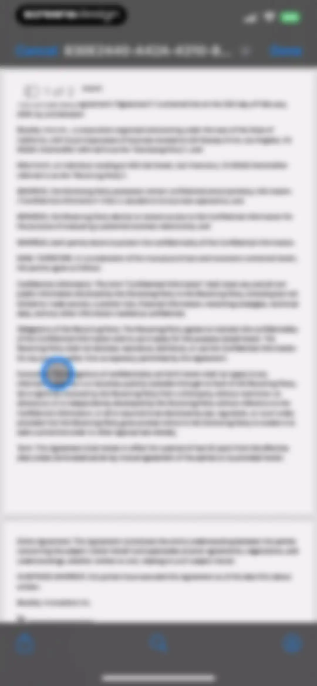 FAX from iPhone - Send Doc screen 8