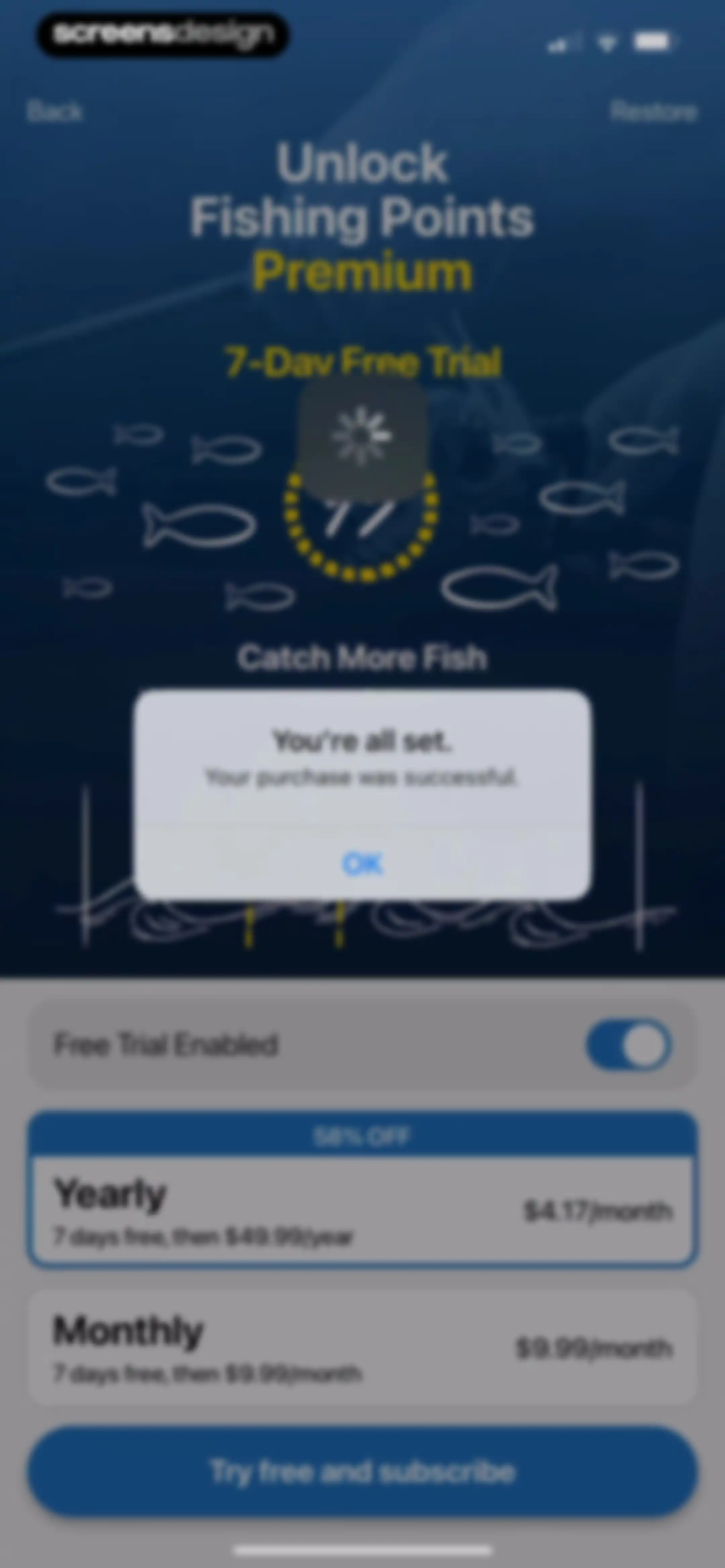 Fishing Points: Map & Forecast screen 17