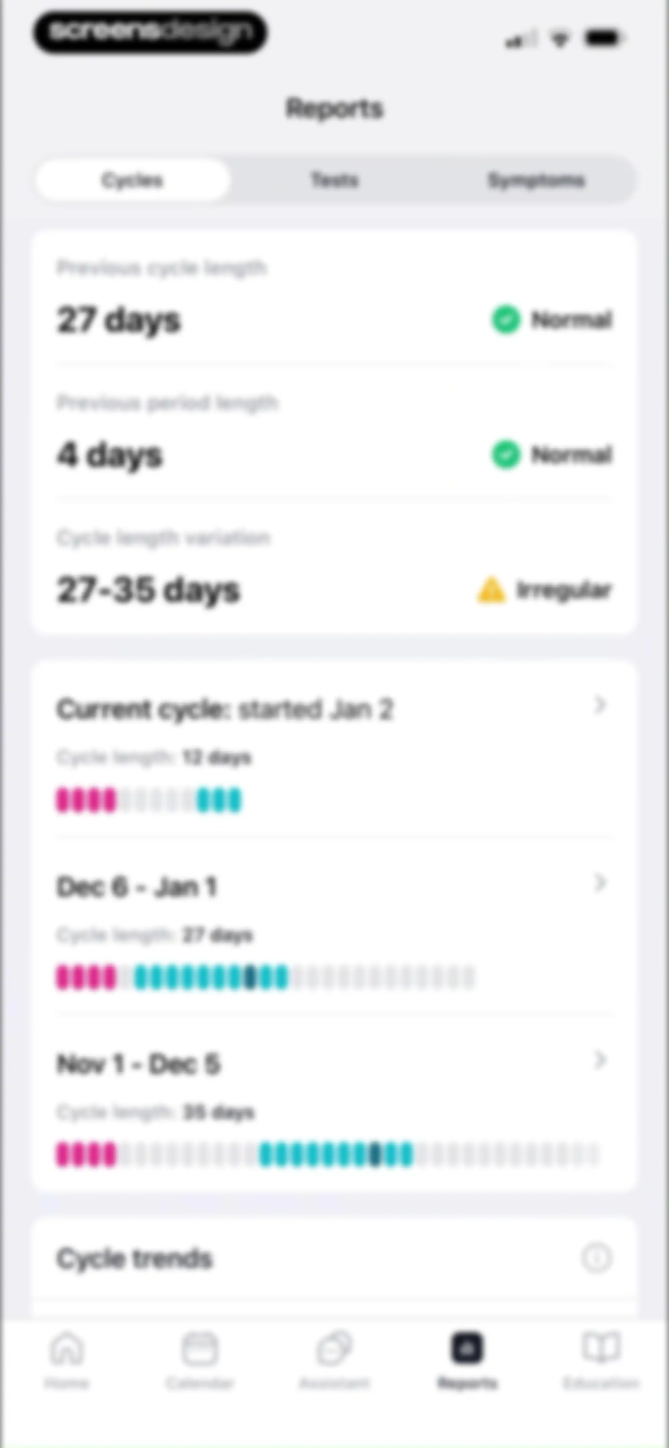 Pregmate Ovulation Tracker screen 100
