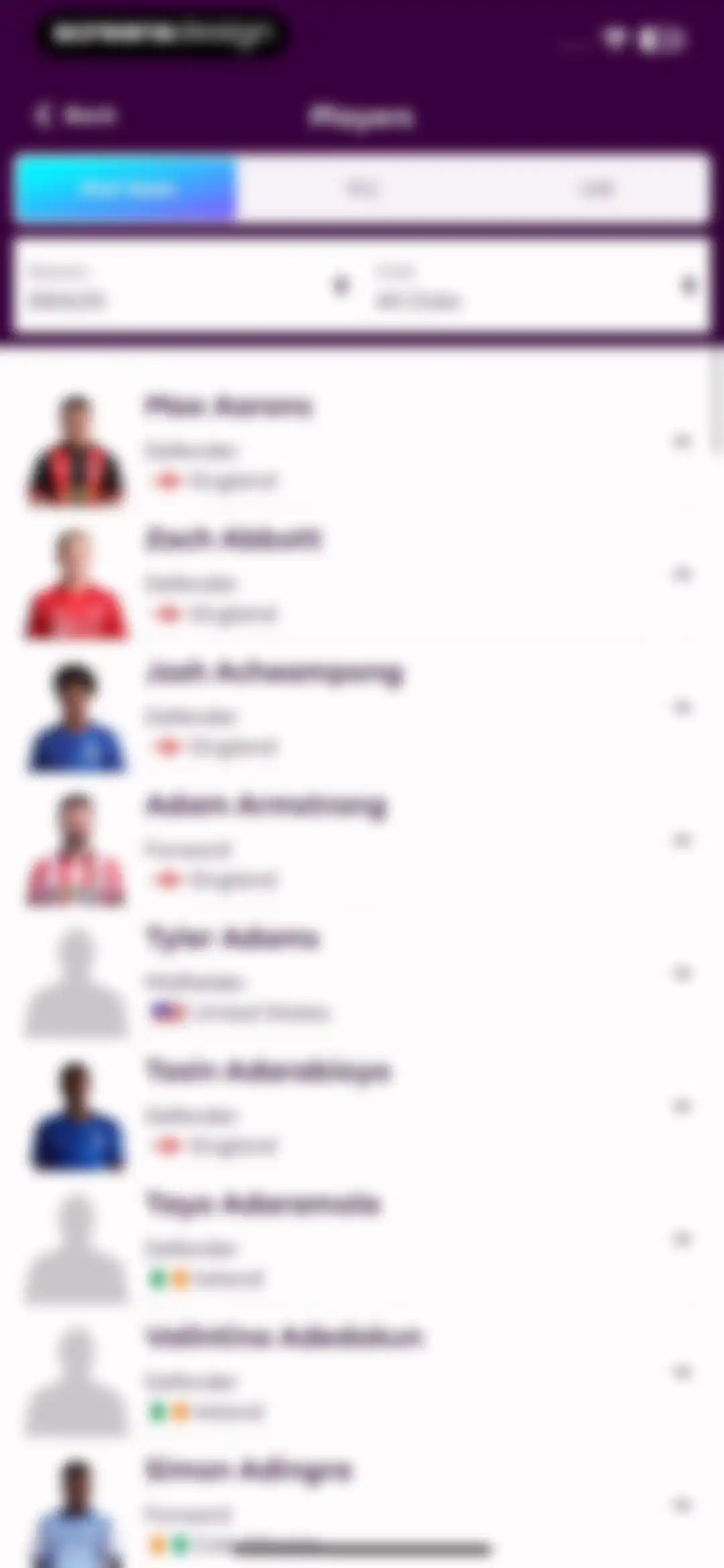 Premier League - Scores, News screen 90