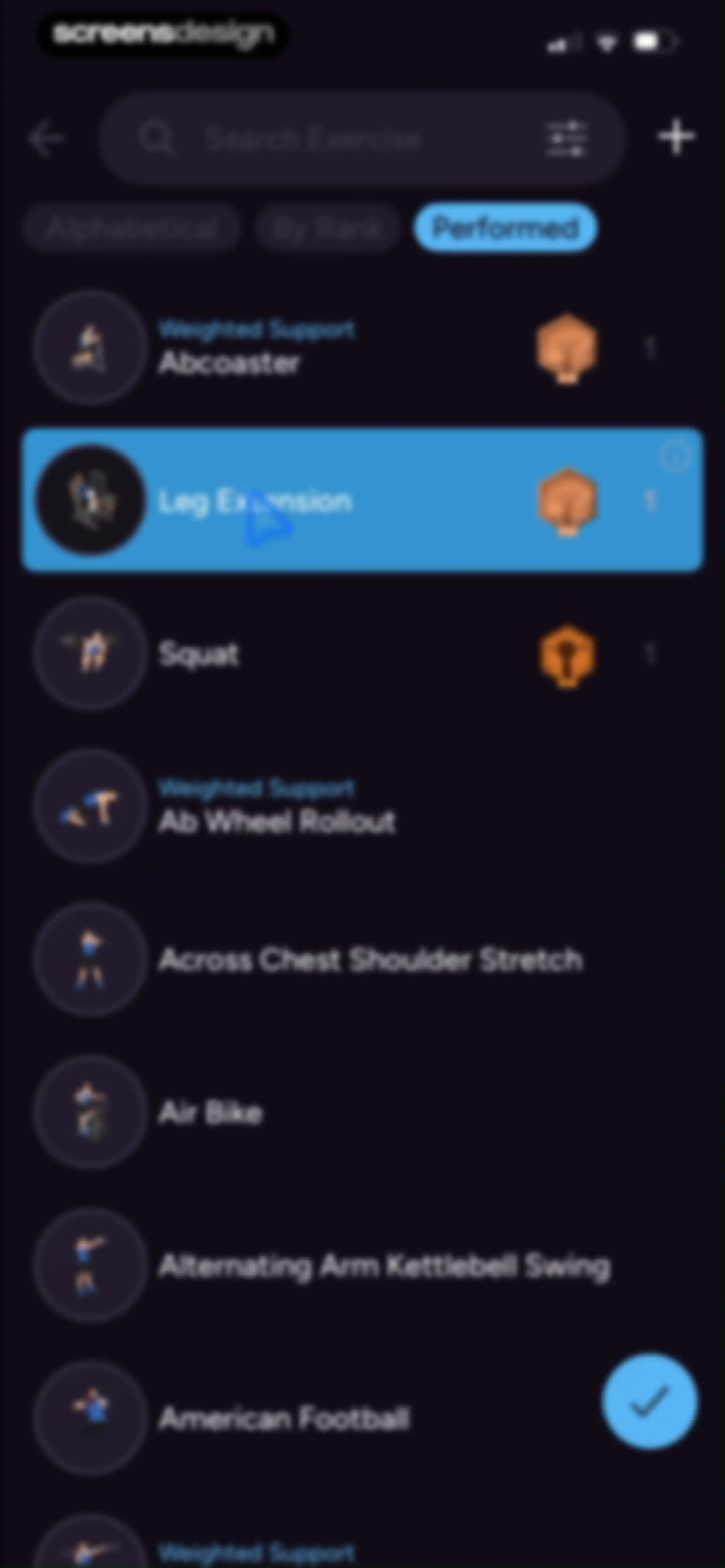Liftoff - Ranked Gym Workouts screen 166