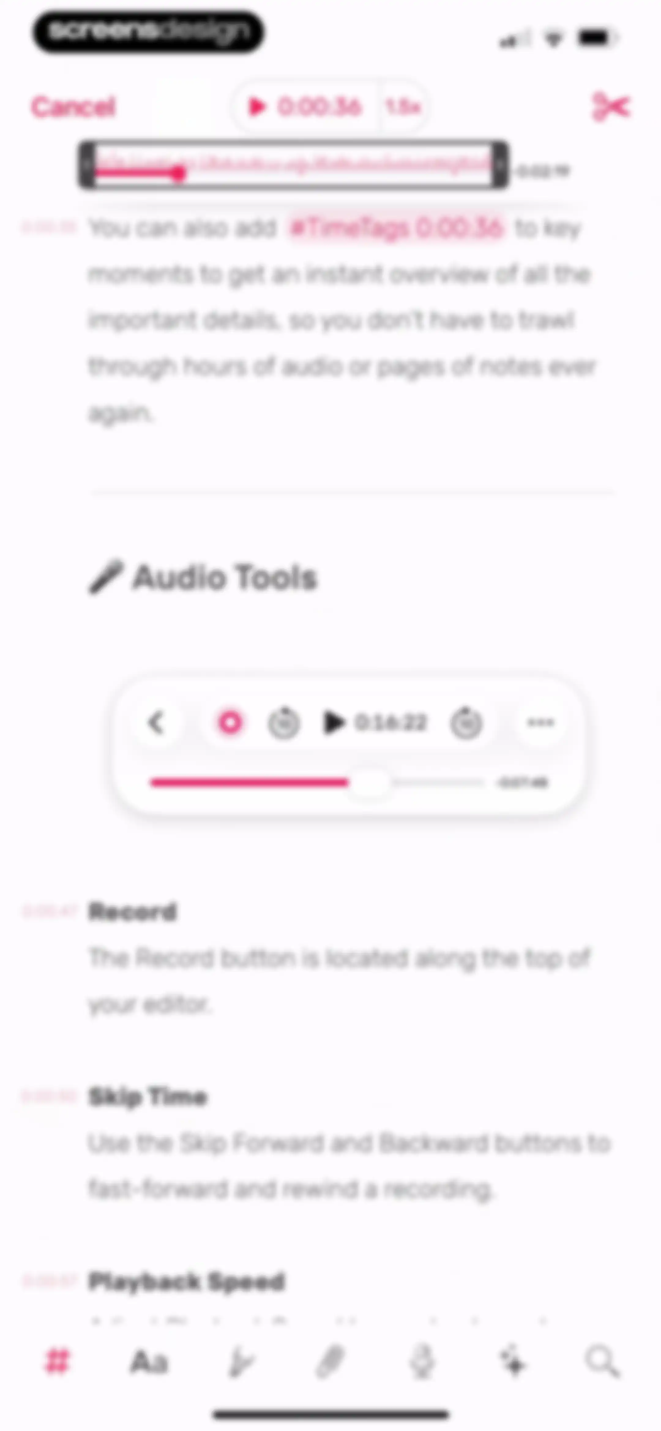 Noted: Record & AI Transcribe screen 58