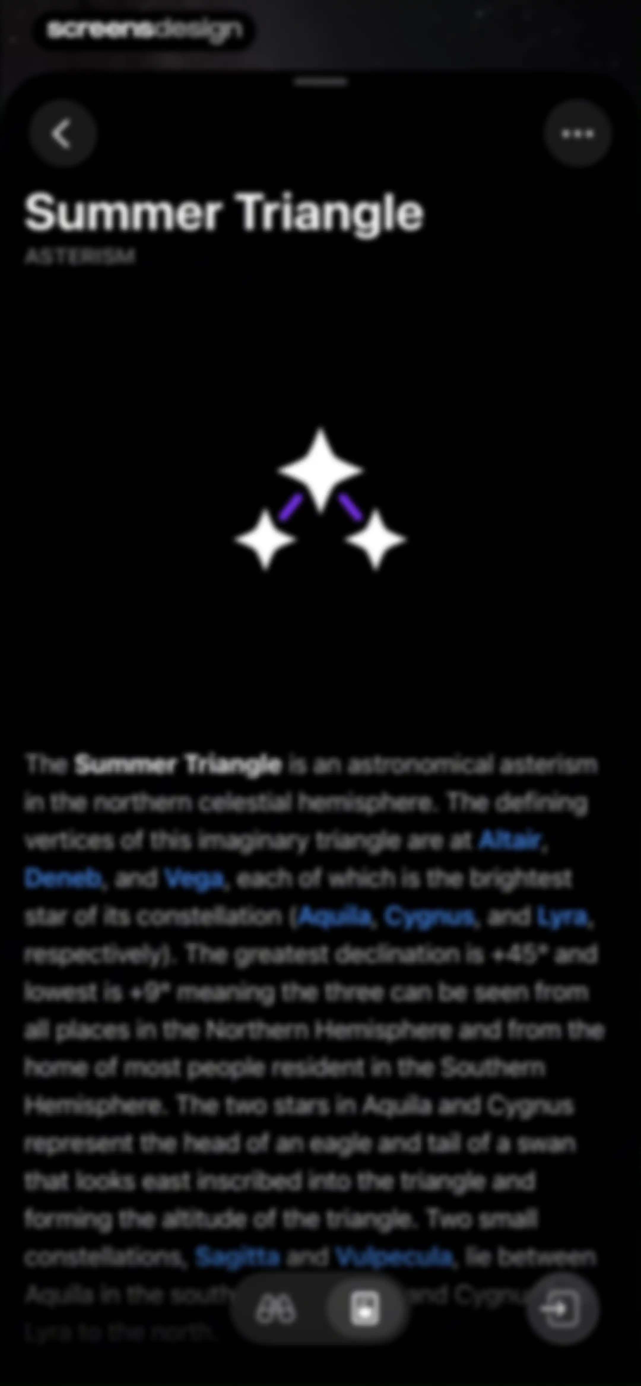 Sky Guide screen 41