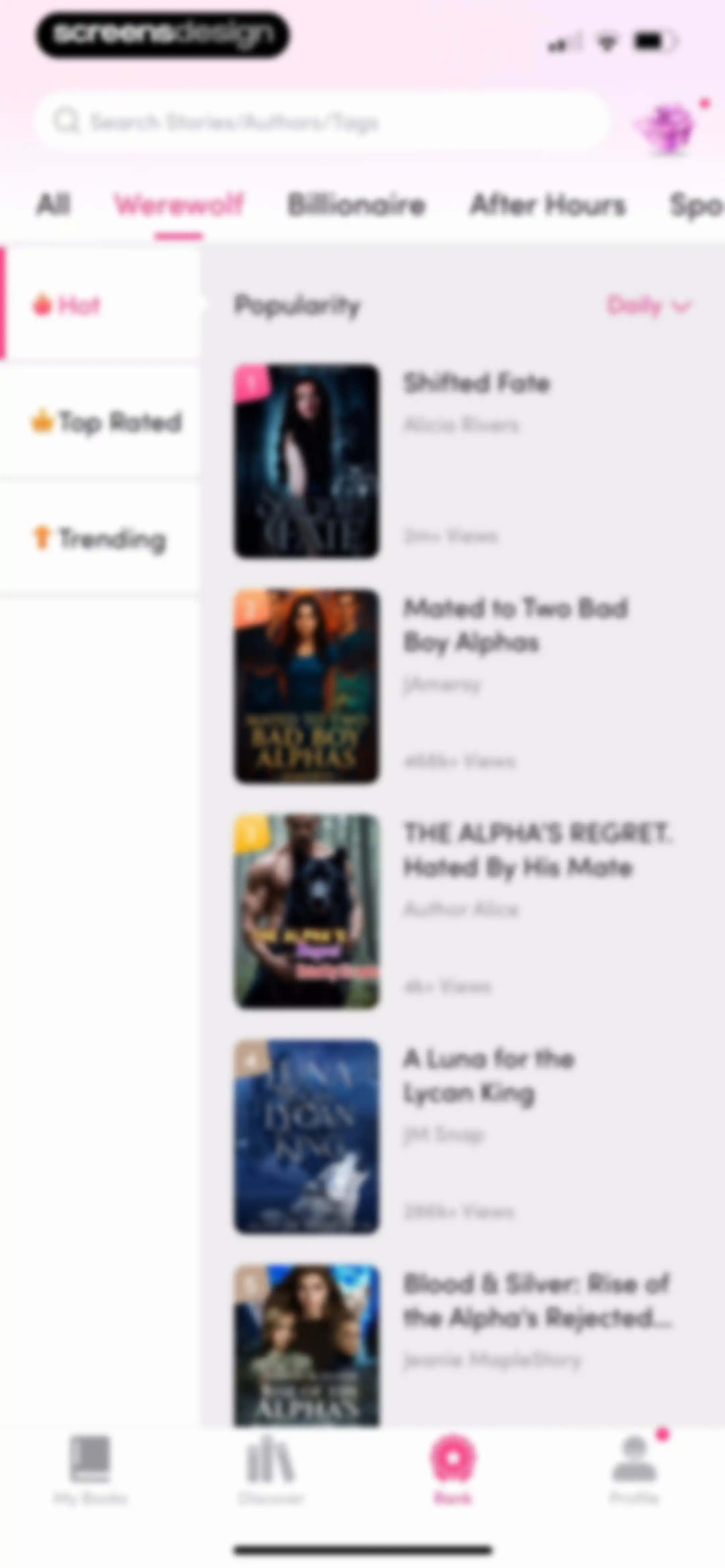 My Fiction: Stories & Novels screen 111
