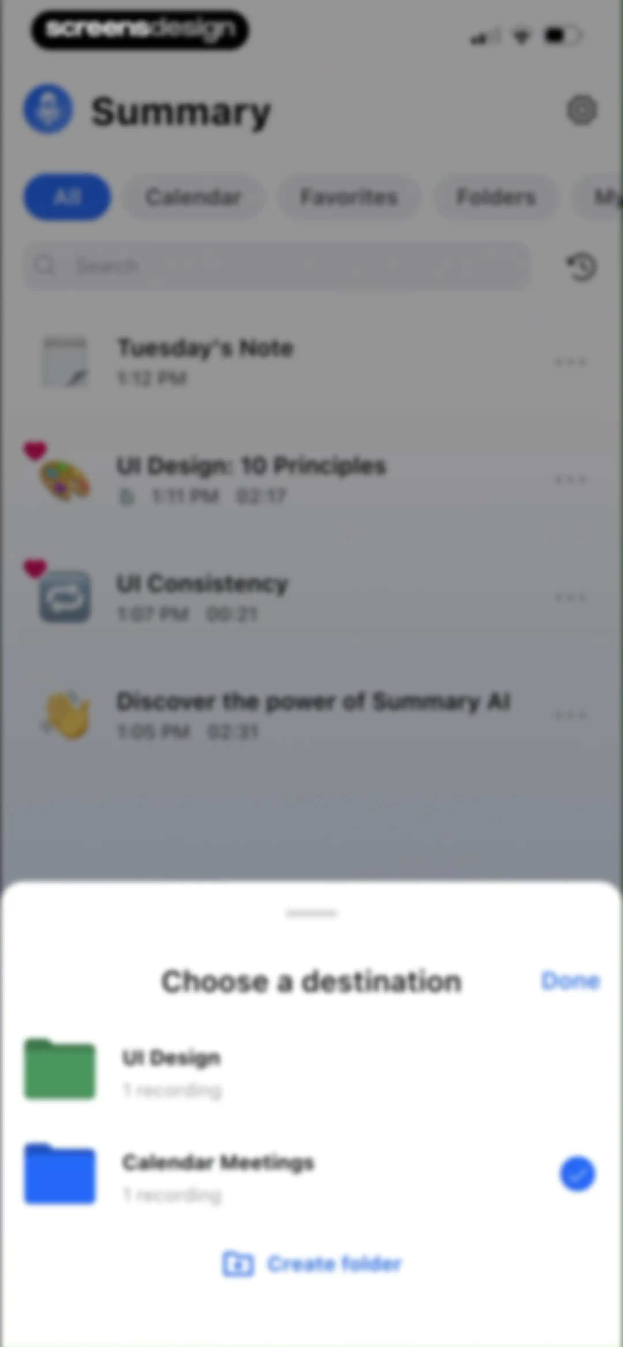 Summary - AI Note Taker screen 73
