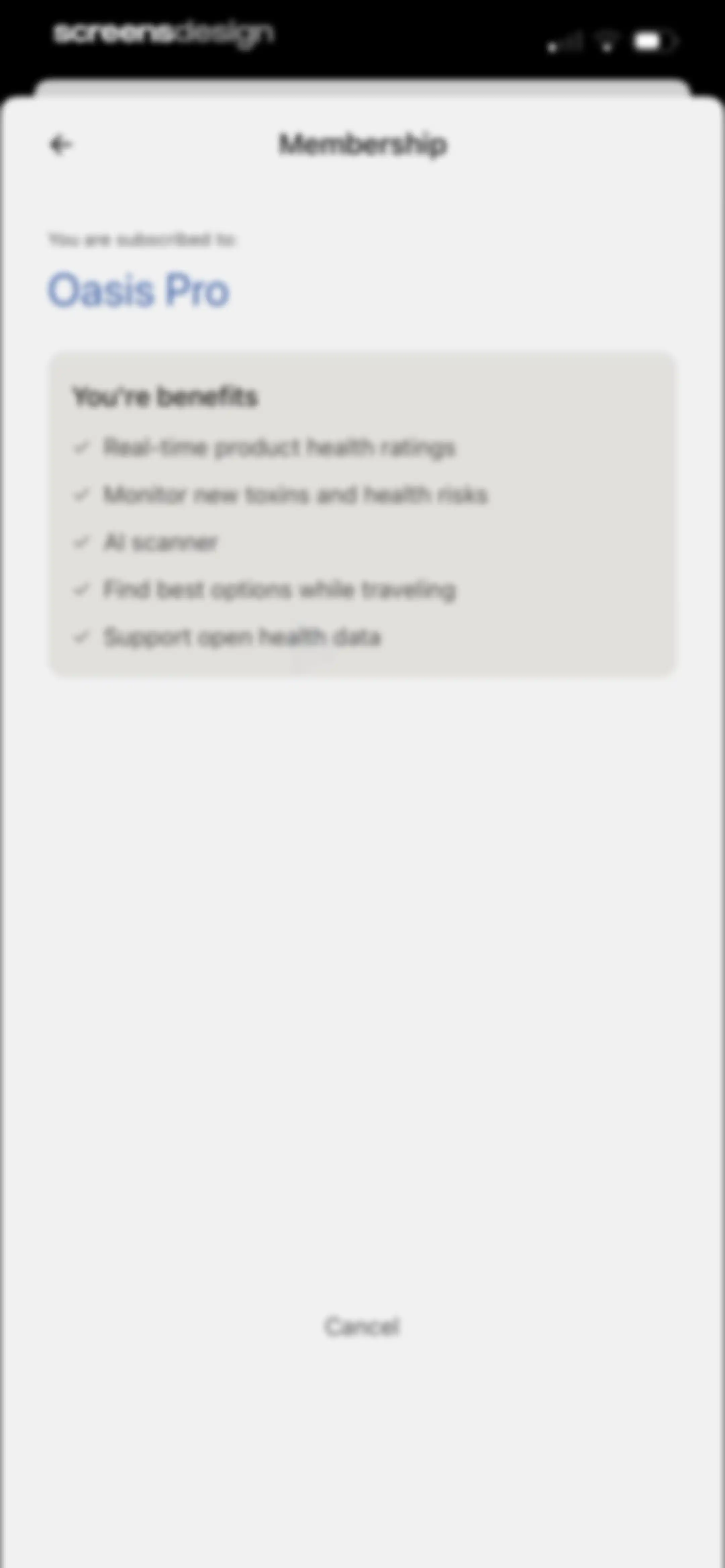 Oasis – What's Healthy screen 60