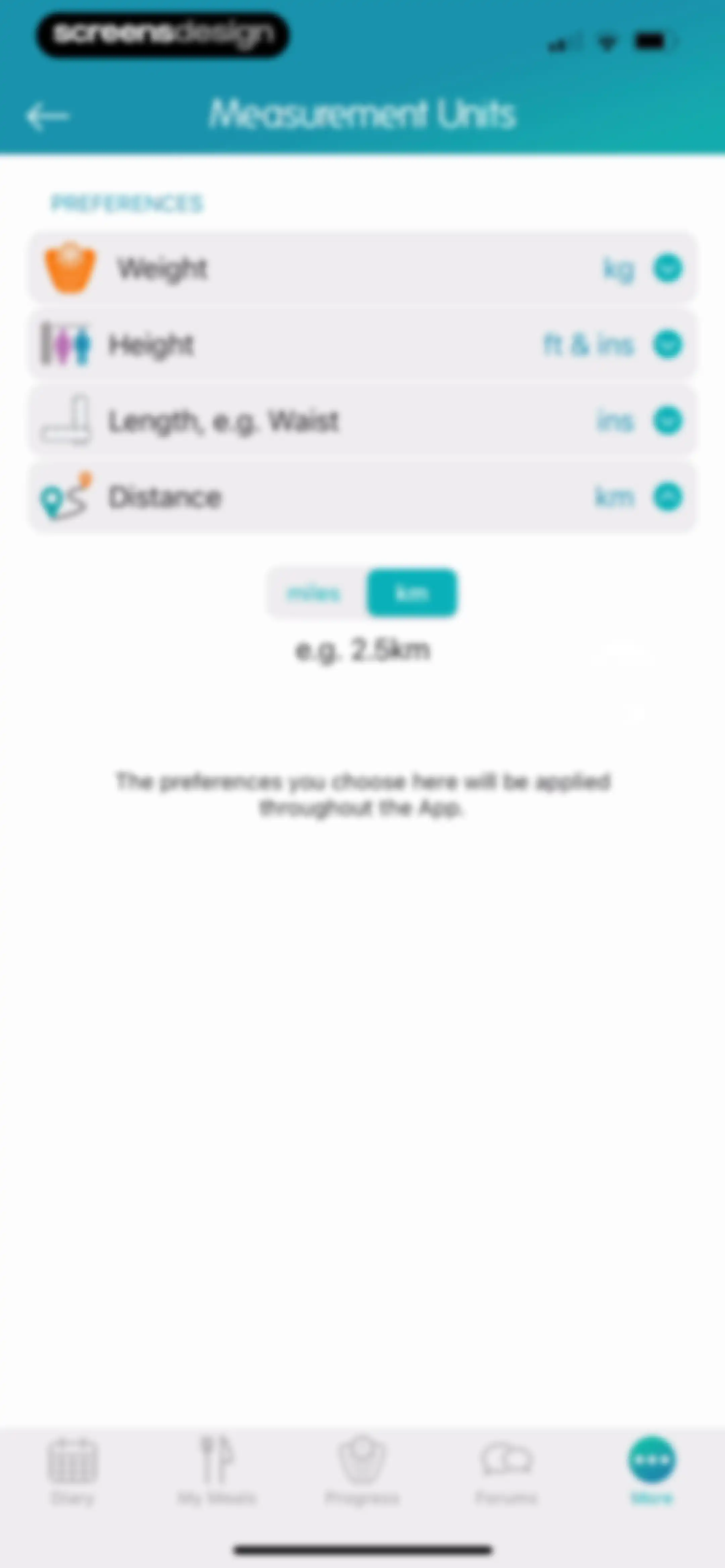Calorie Counter + screen 168