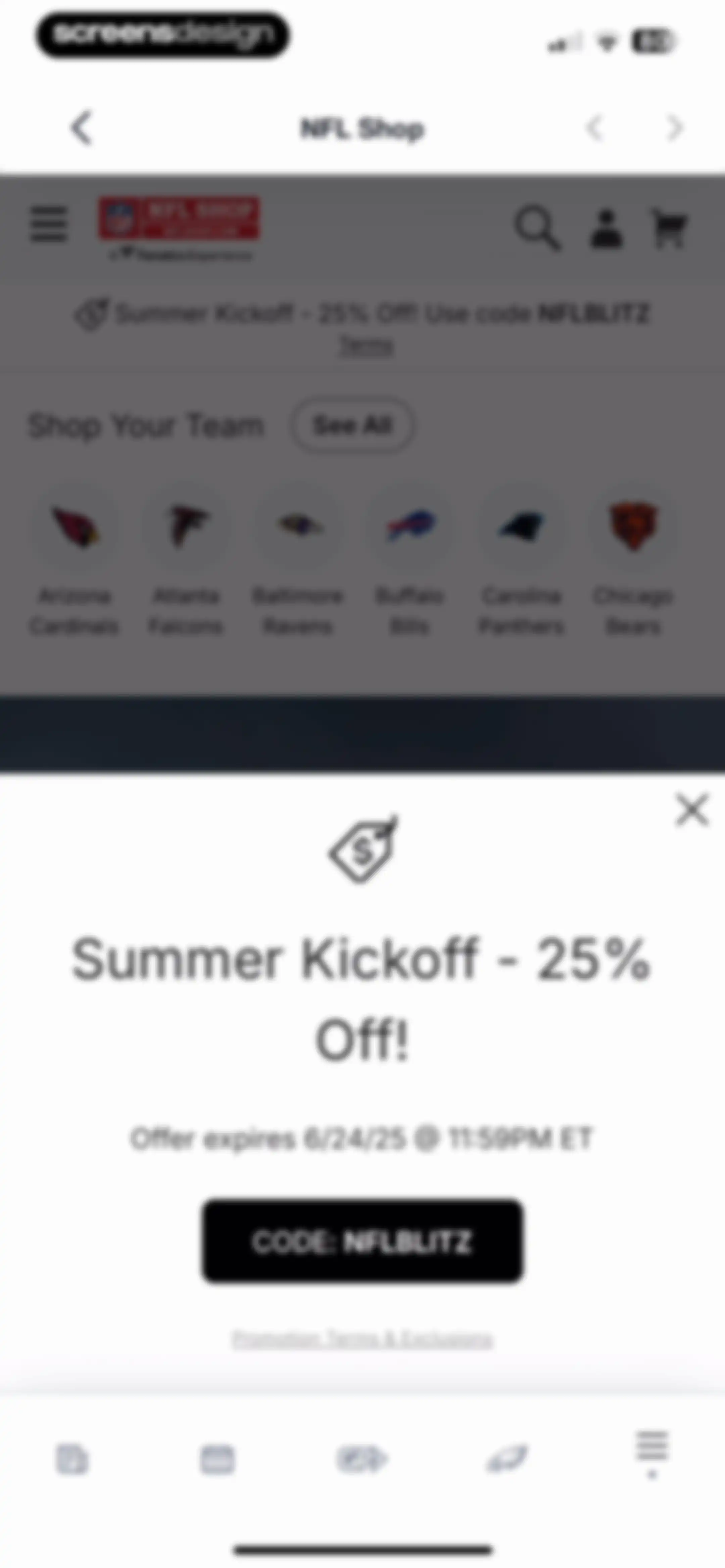 NFL screen 121