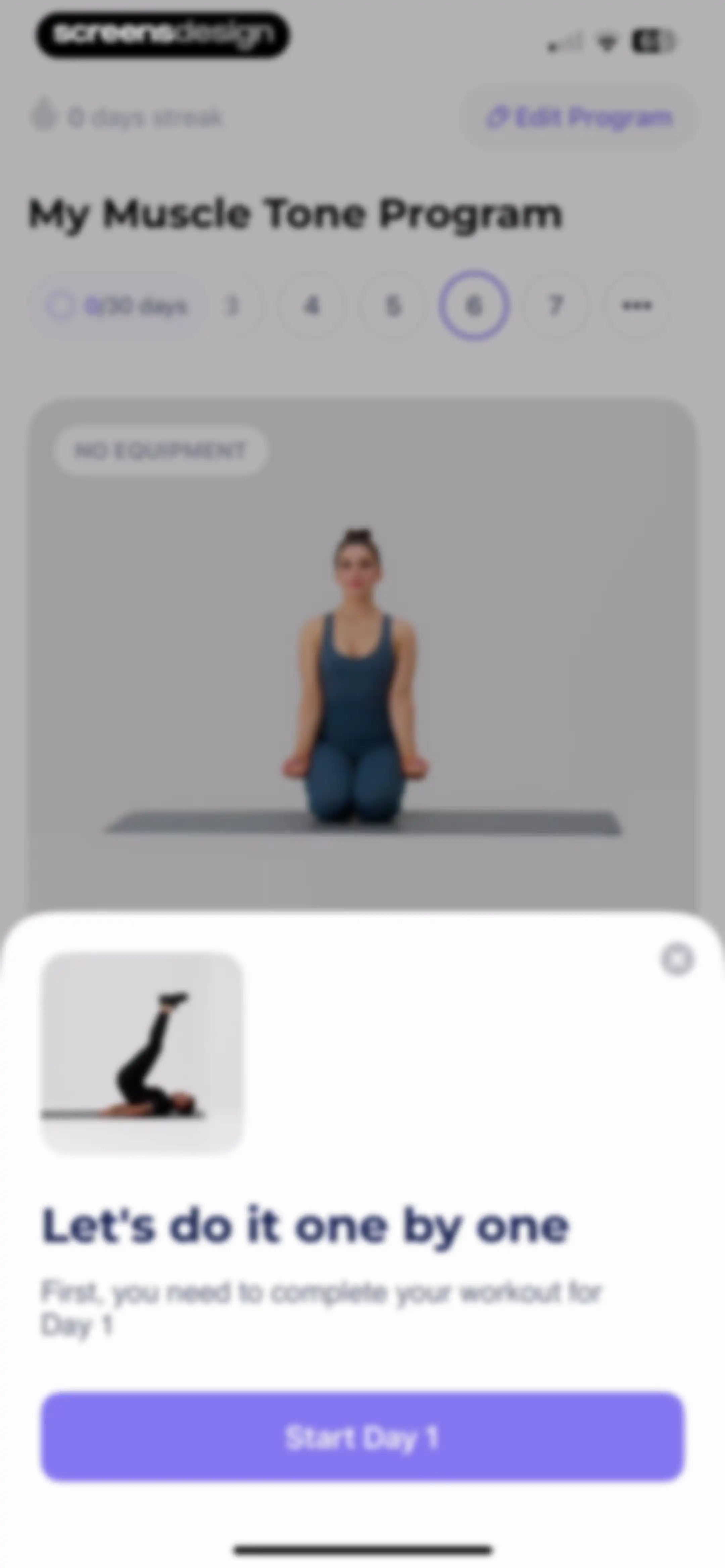 FitMe - Lazy Workout at Home screen 79