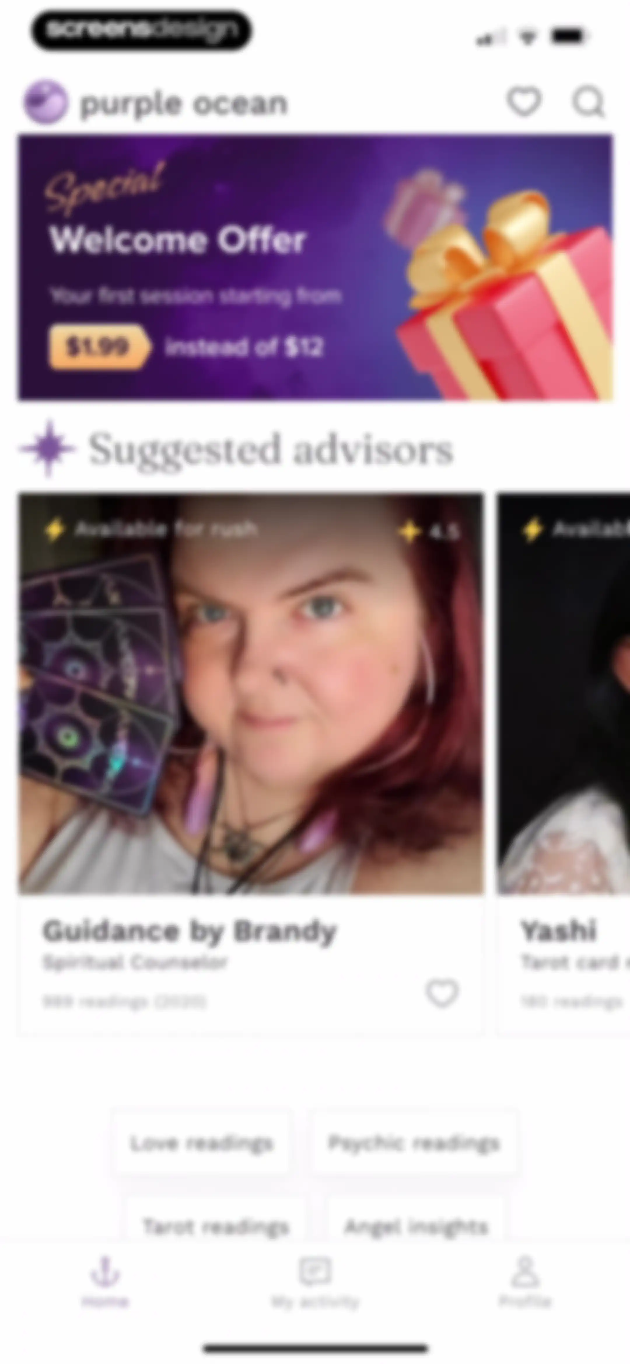 Purple Ocean Psychic Reading screen 11