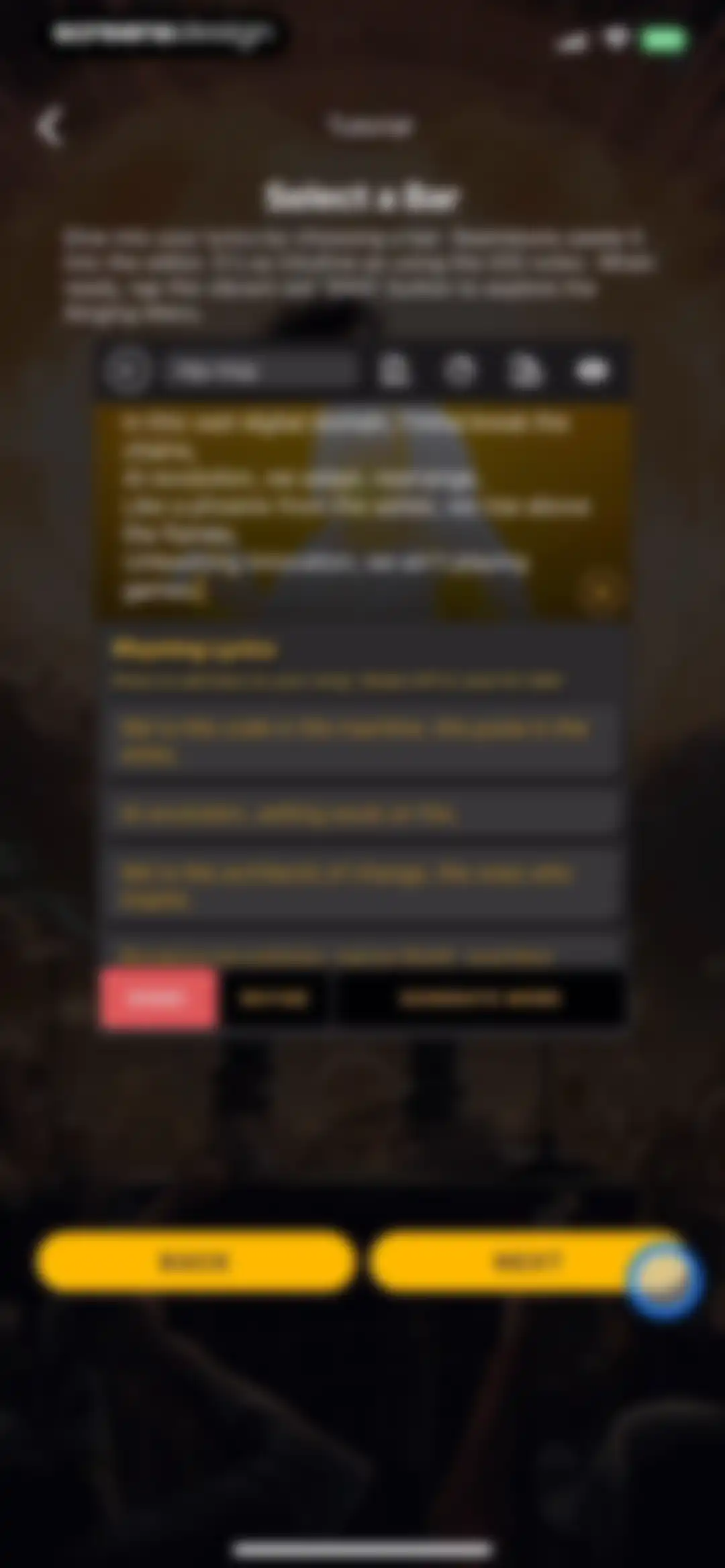 GhostWriter AI Lyrics screen 5
