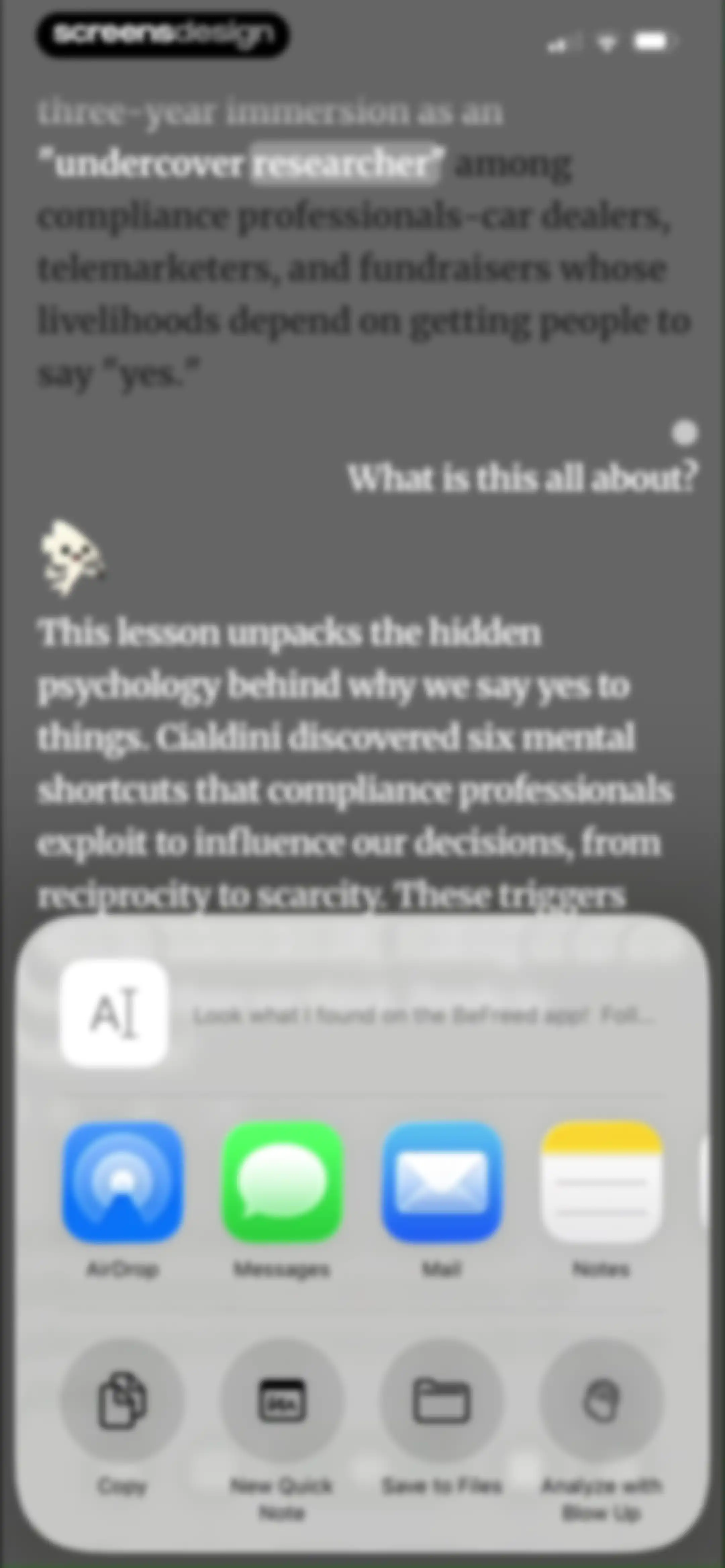 BeFreed: Personalized Learning screen 48