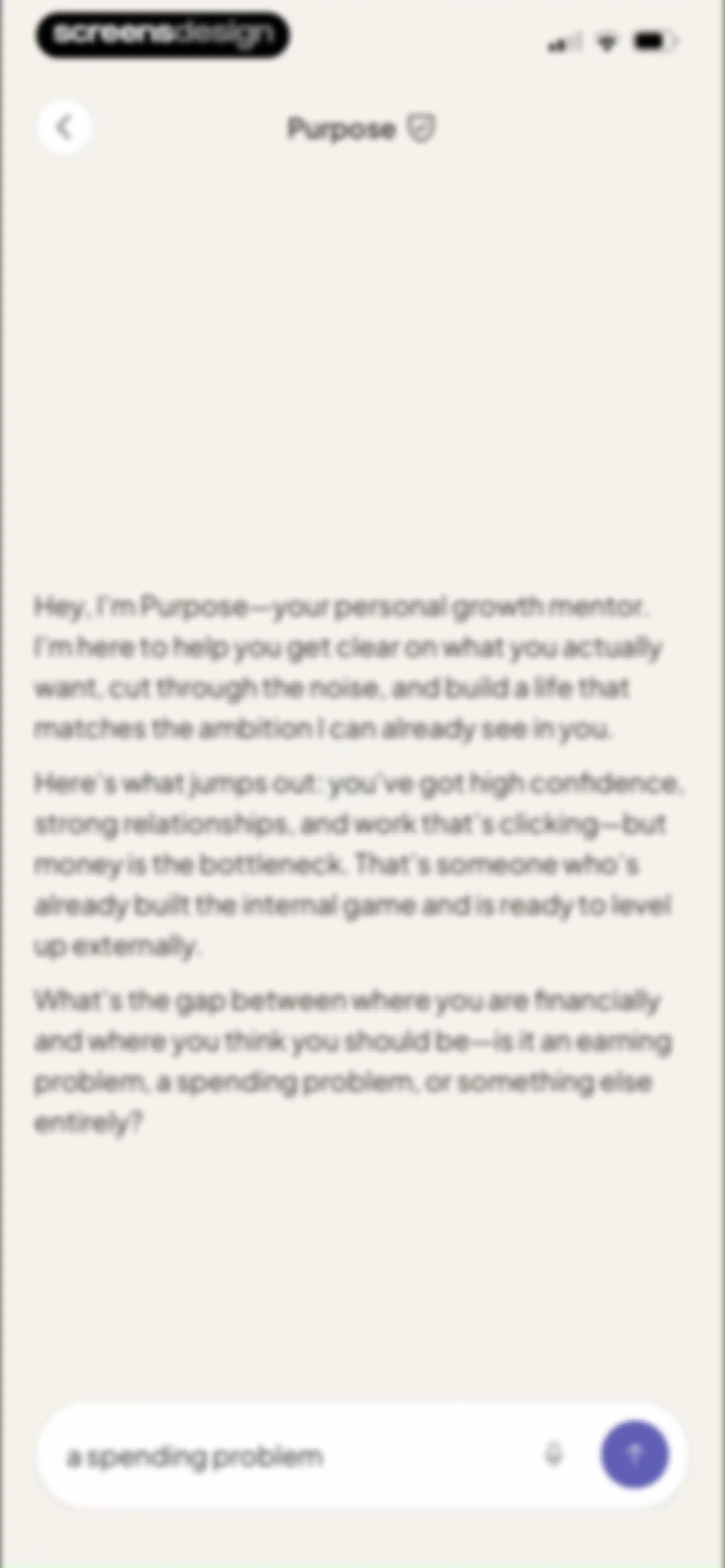 Purpose: AI Mentor & Coach screen 51