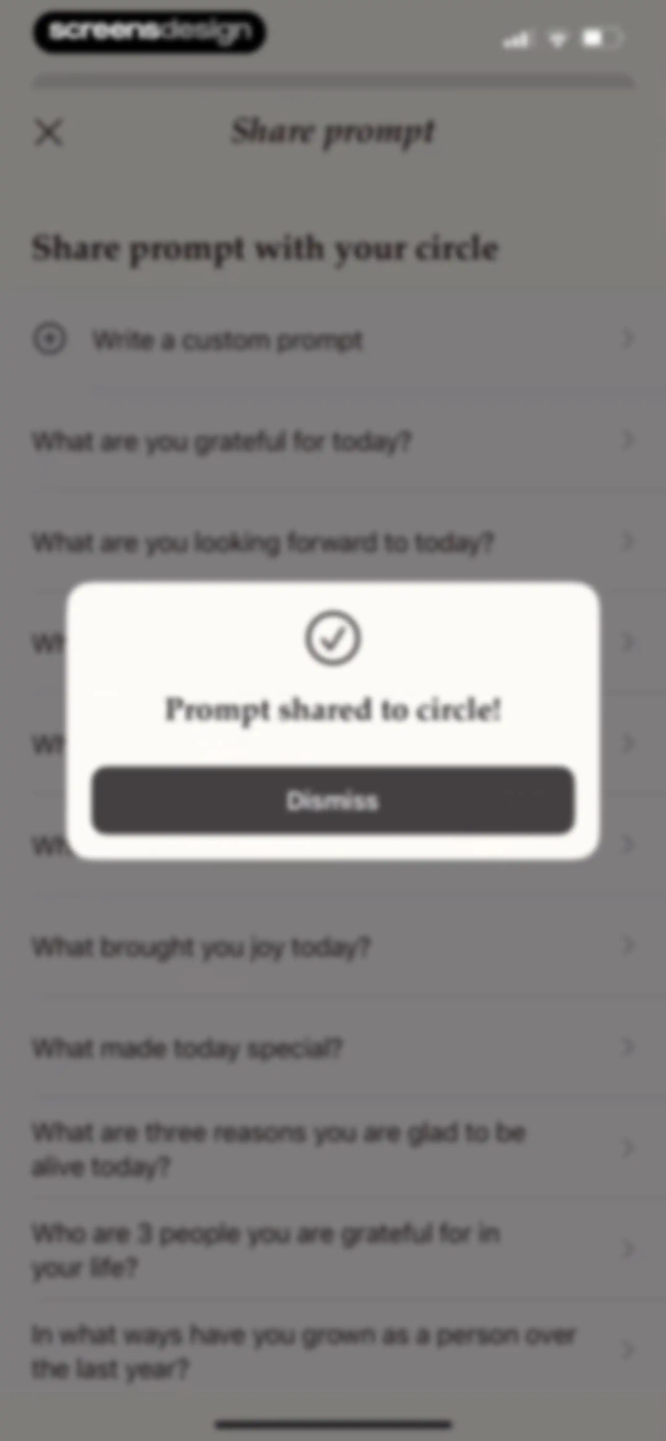 Gratitude Plus – Journal screen 129
