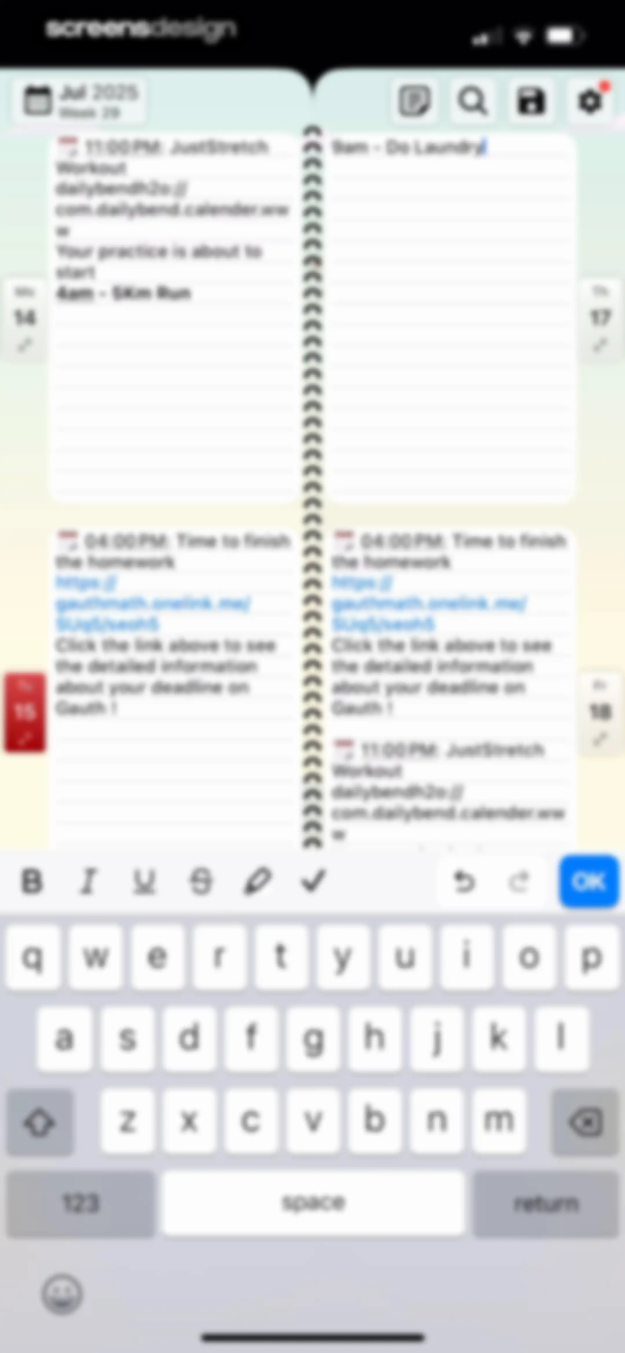 Weekly Planner - Diary, Notes screen 19