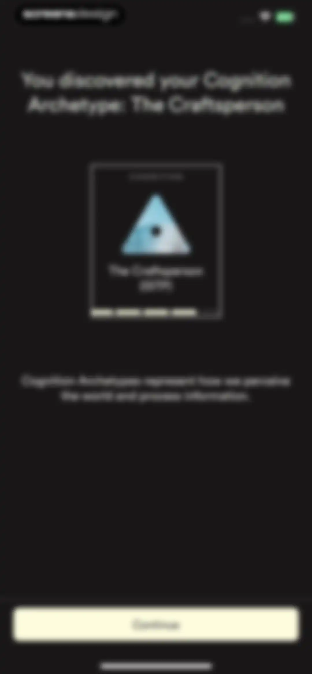 Dimensional: Personality Test screen 46