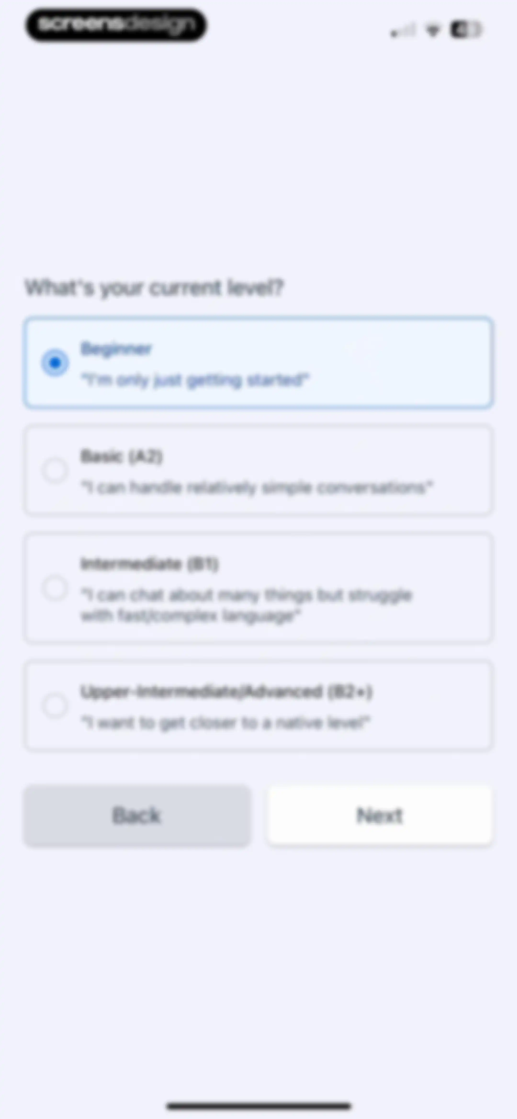 Langua: AI language learning screen 8