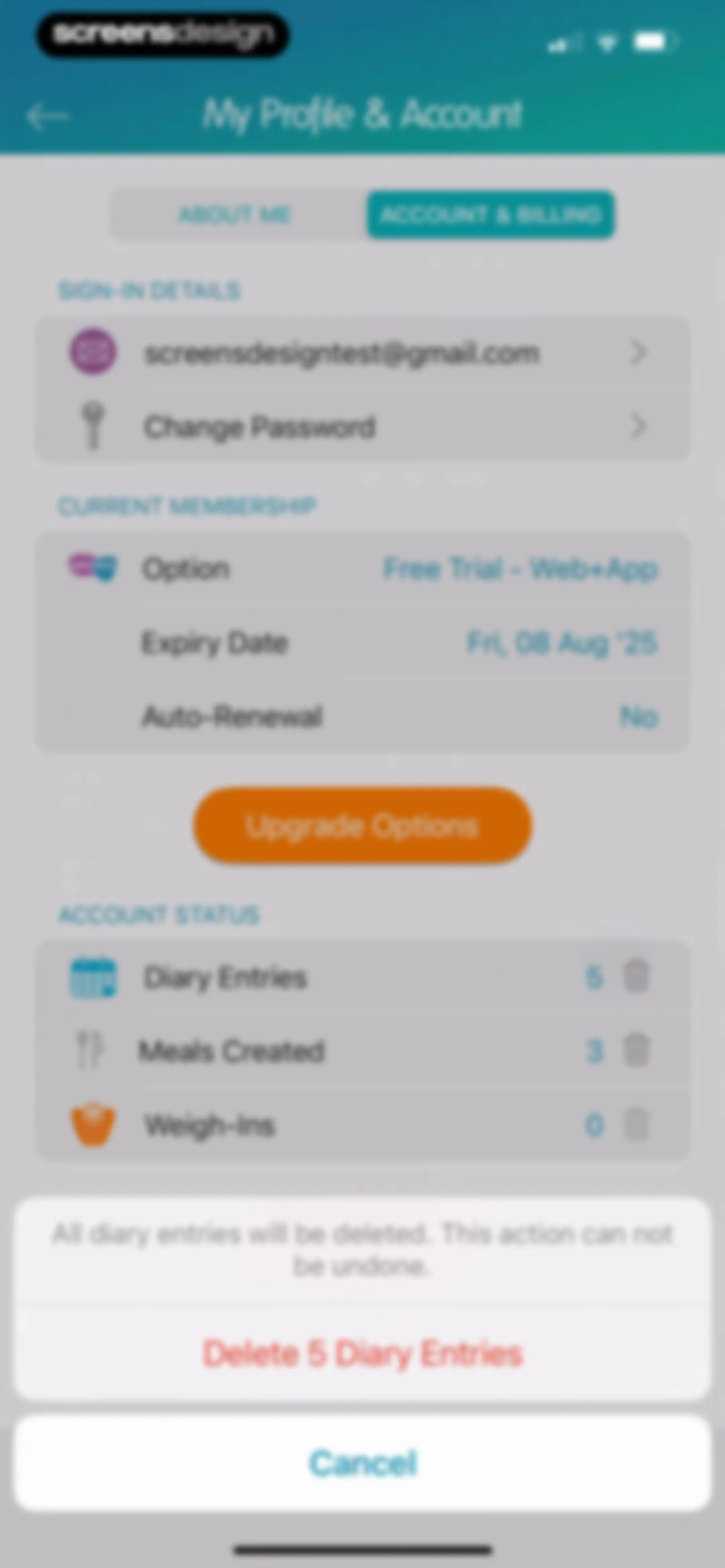 Calorie Counter + screen 154