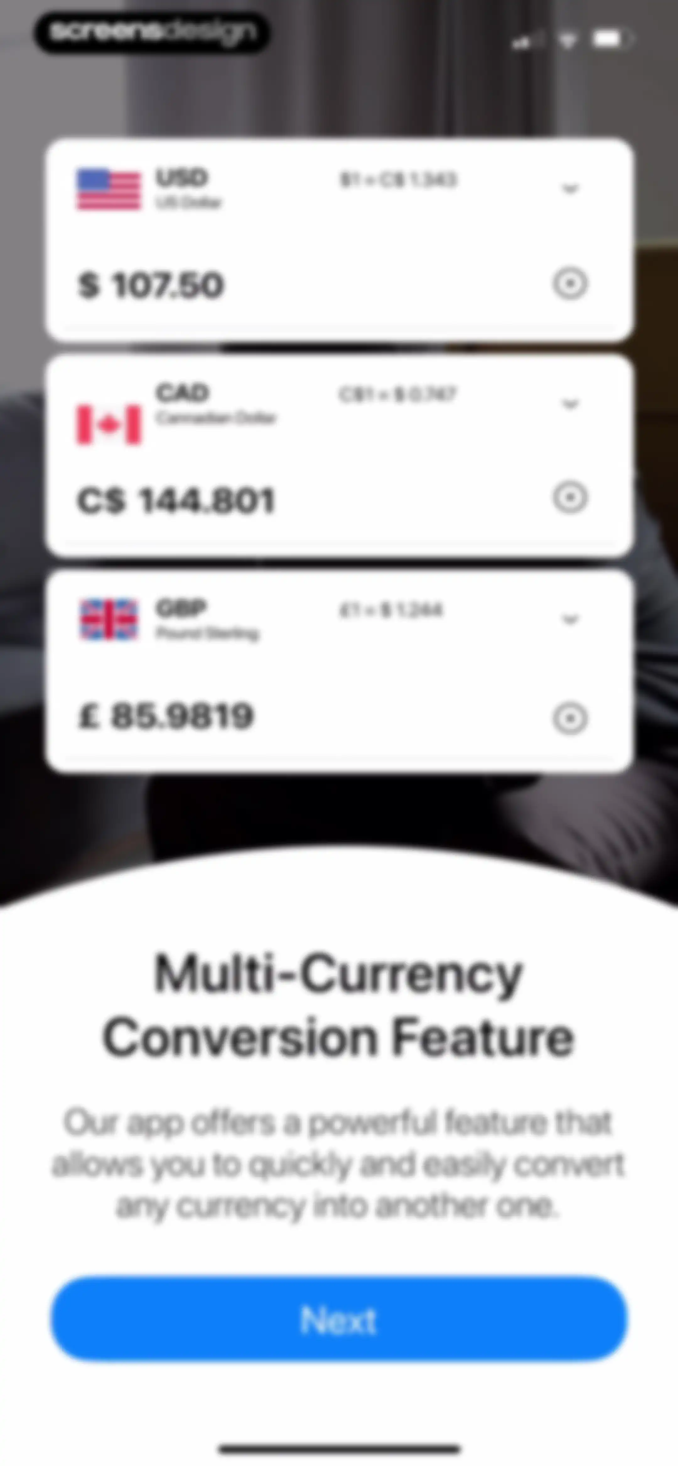 Currency Converter Calculator• screen 3
