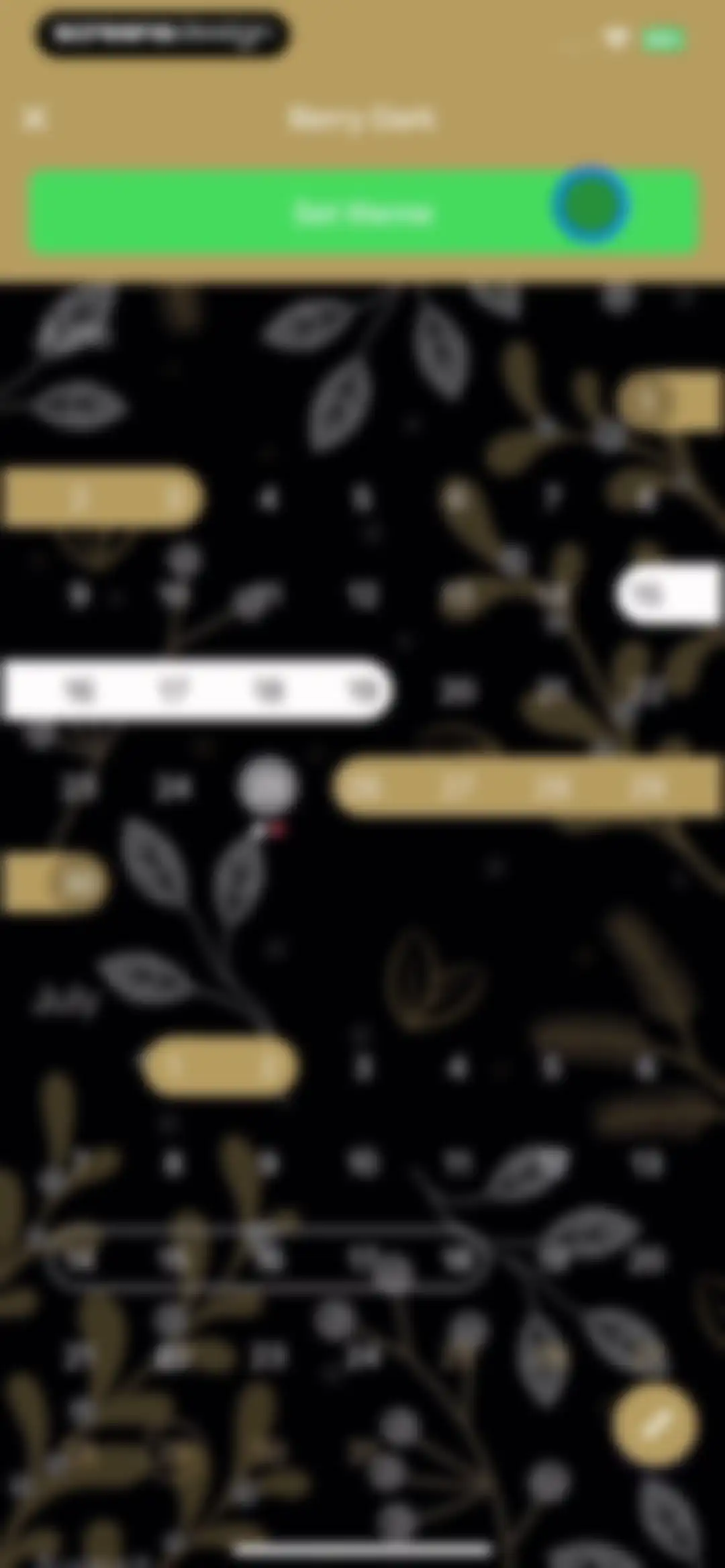 Clover －Period Tracker, Cycle screen 85