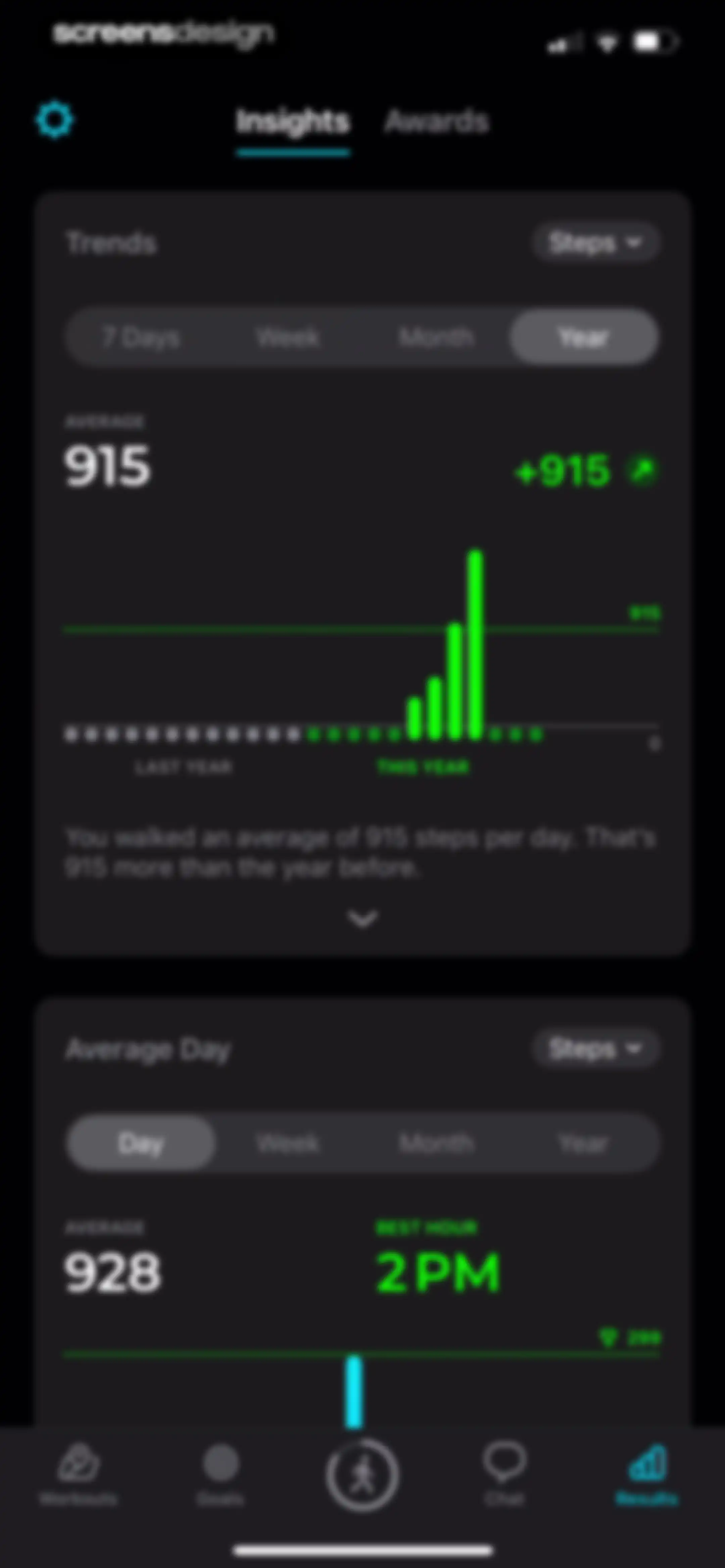 StepsApp Pedometer screen 140