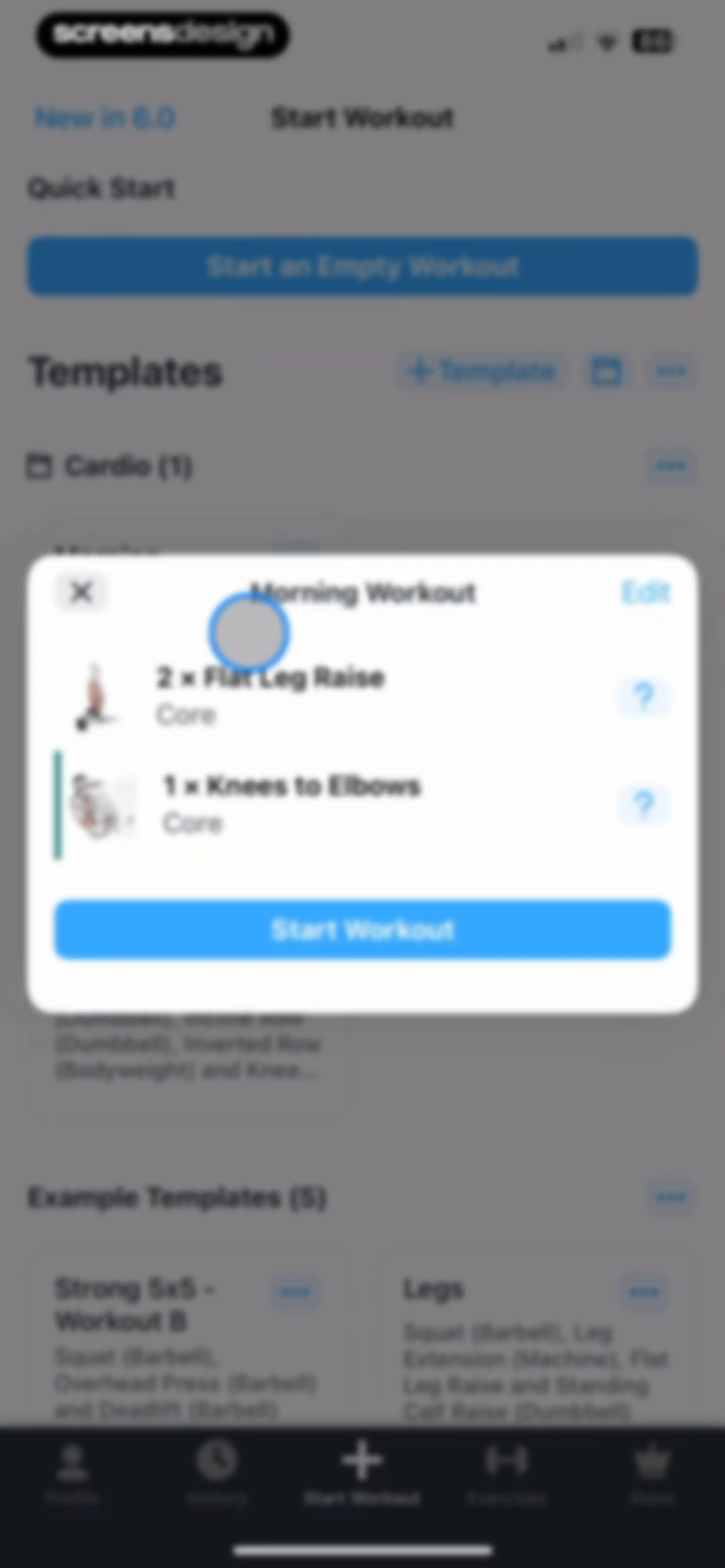 Strong Workout Tracker Gym Log screen 67