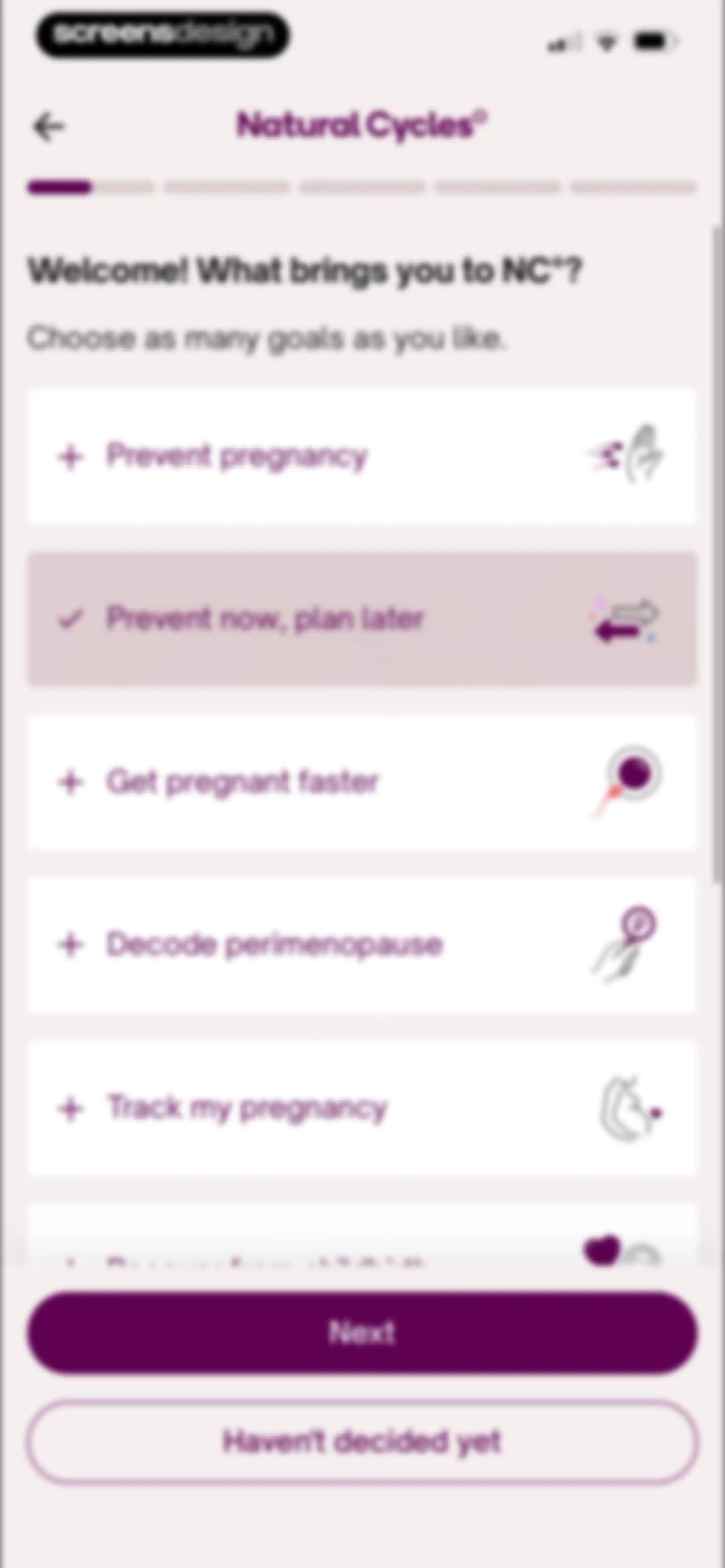 Natural Cycles Fertility App screen 4