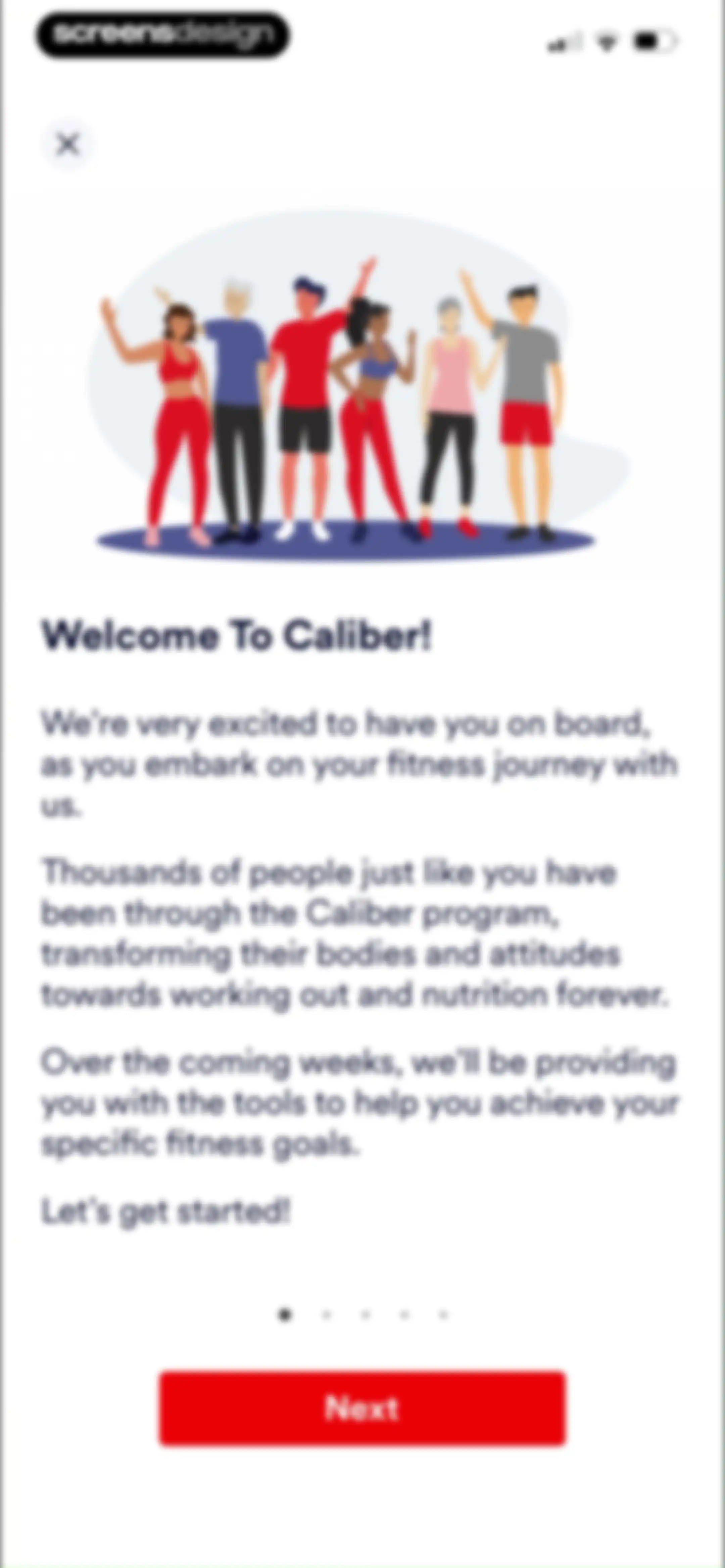 Caliber: Strength Training screen 113