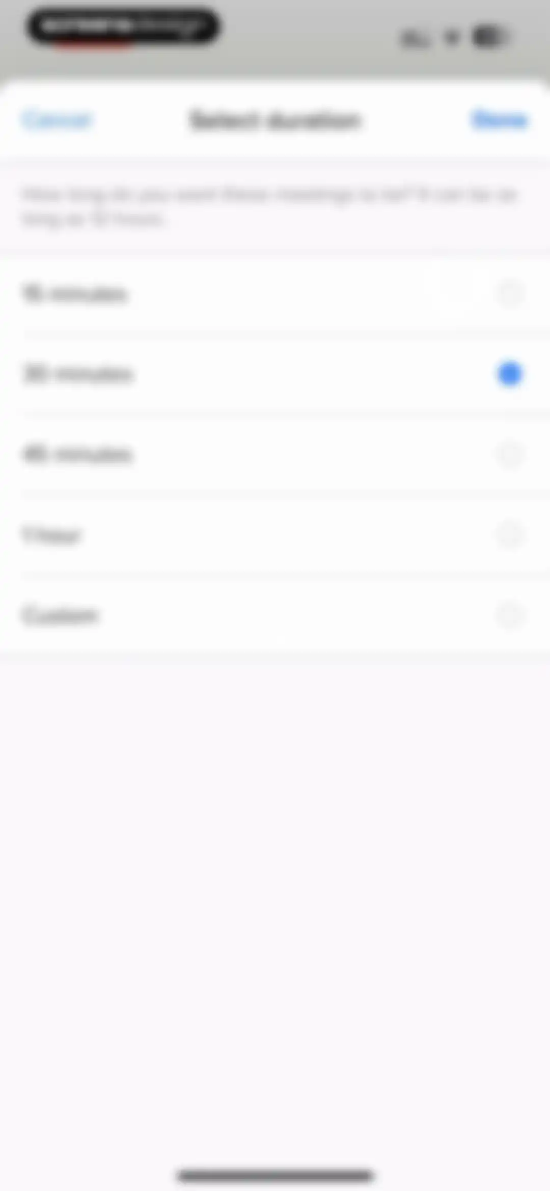 Calendly Mobile screen 52