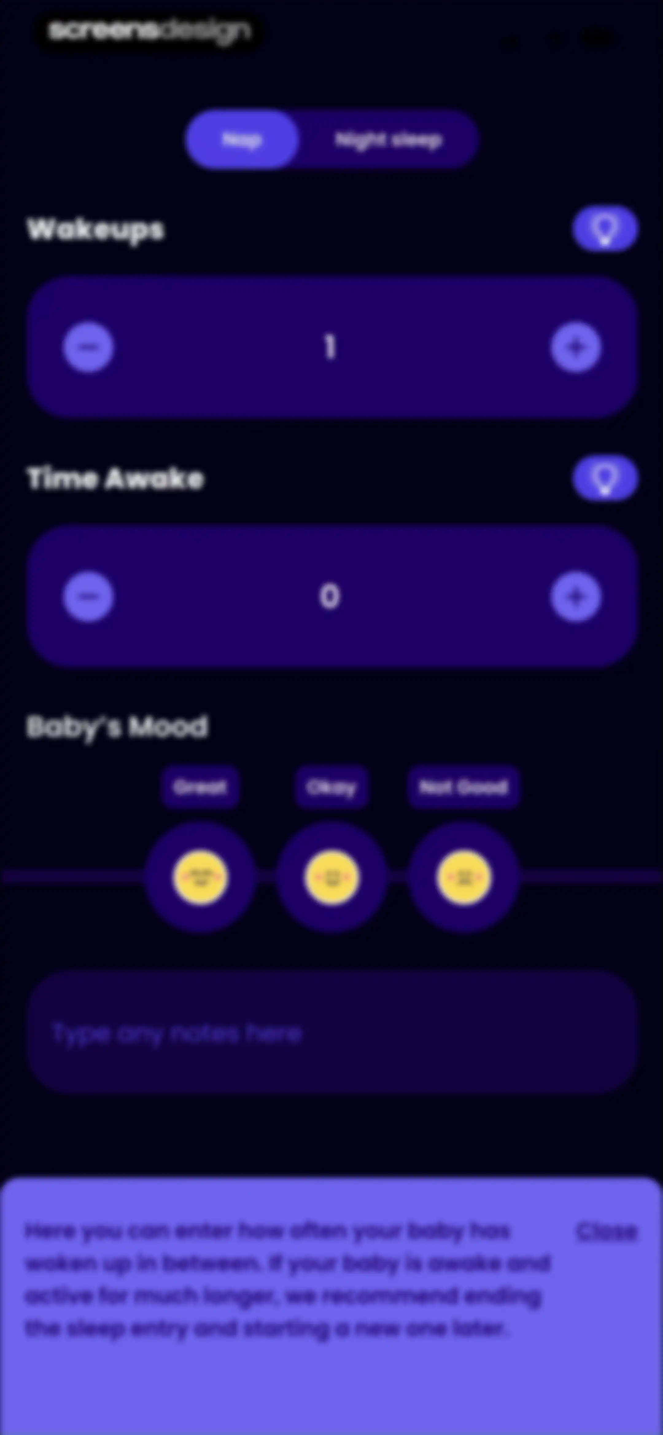 Happy Baby - Sleep & Tracker screen 53