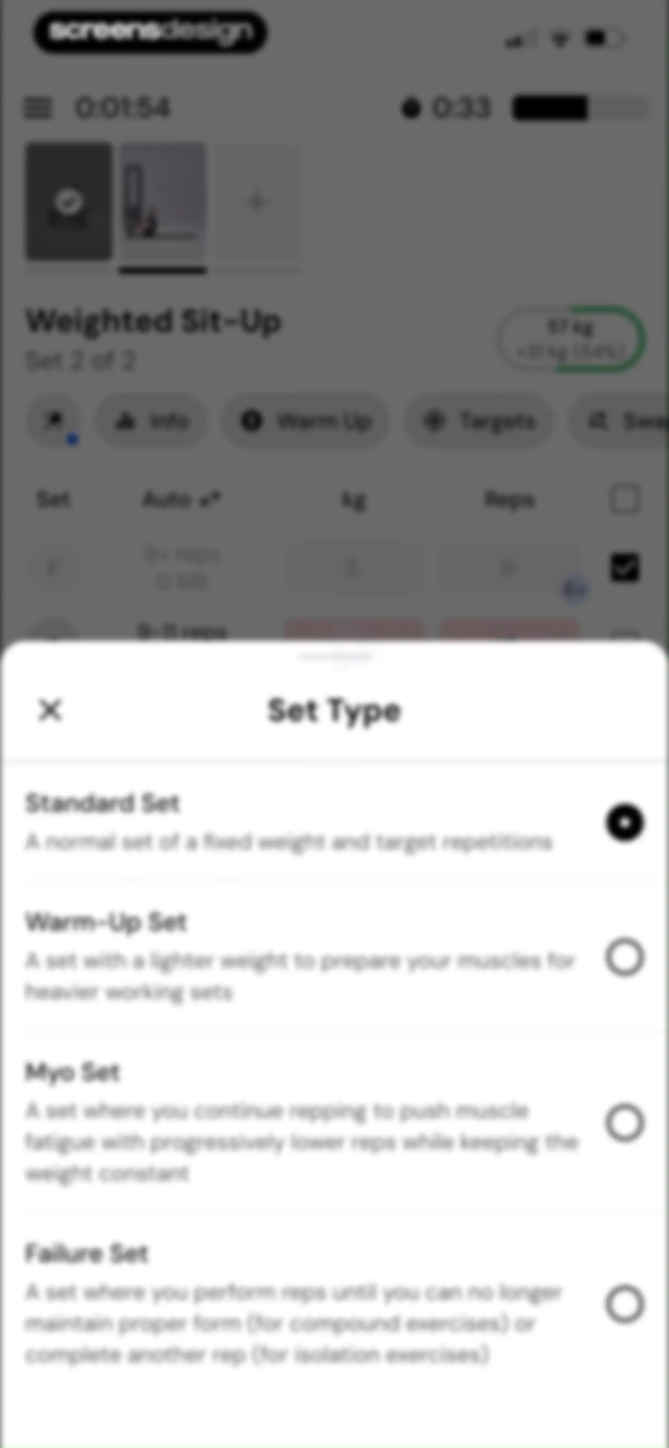 MacroFactor Workouts - Tracker screen 87