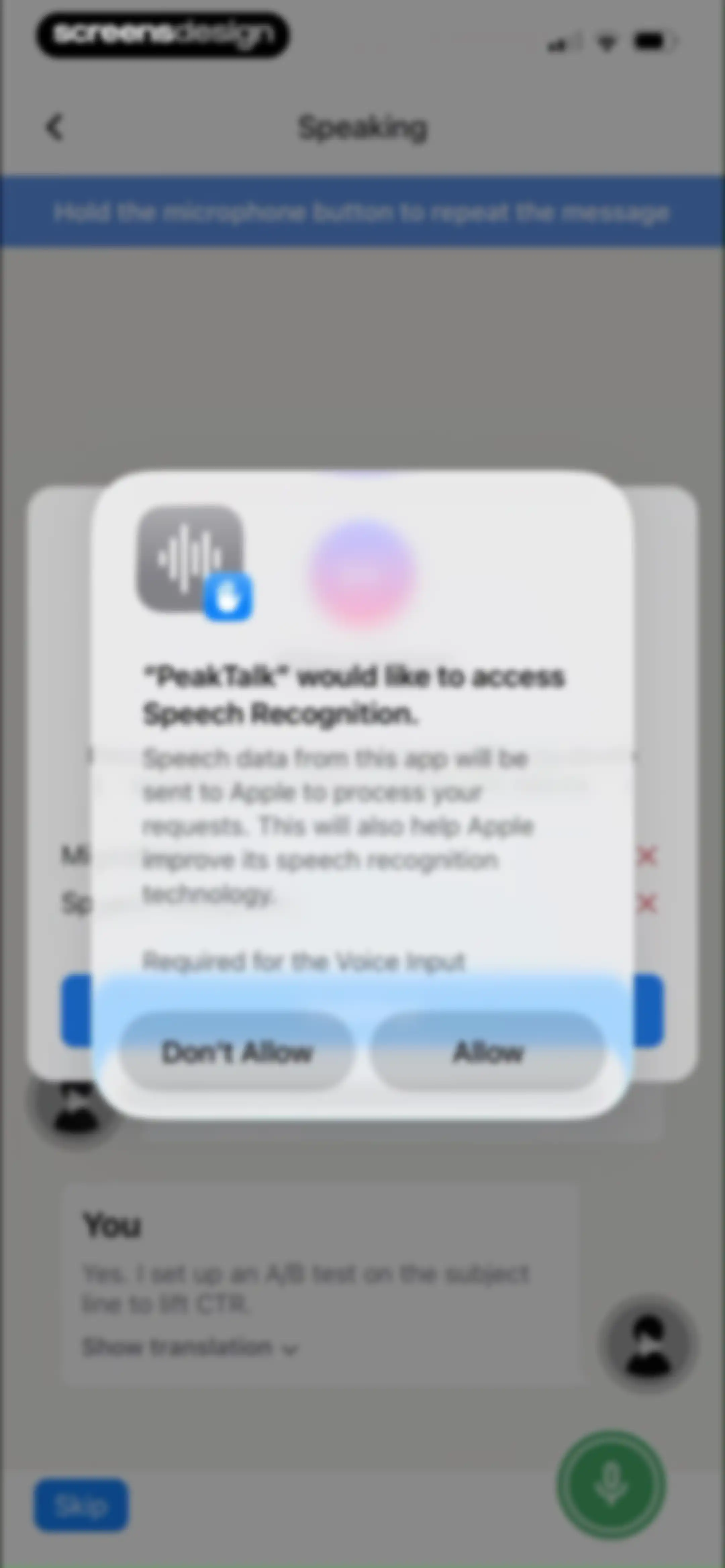 PeakTalk: Job-specific English screen 68