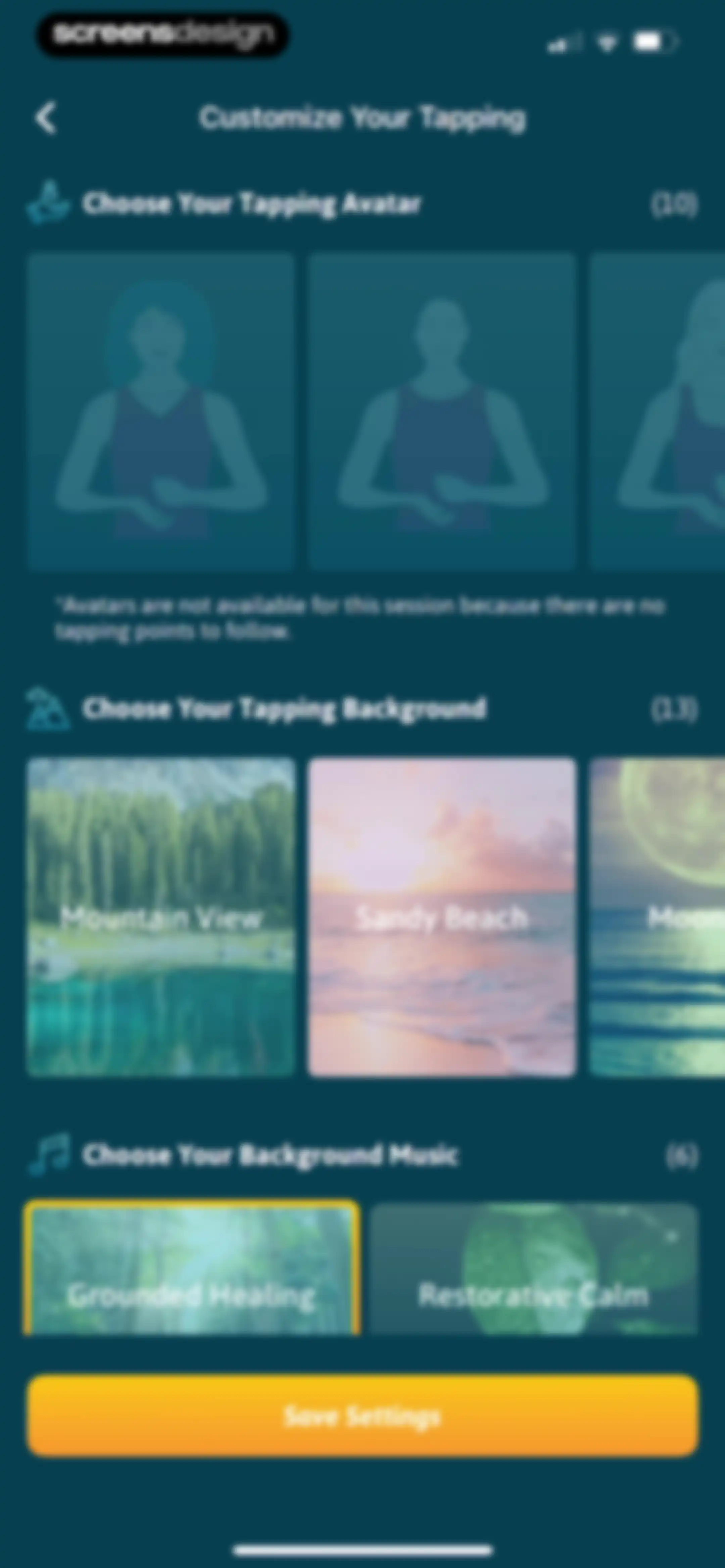 The Tapping Solution screen 29