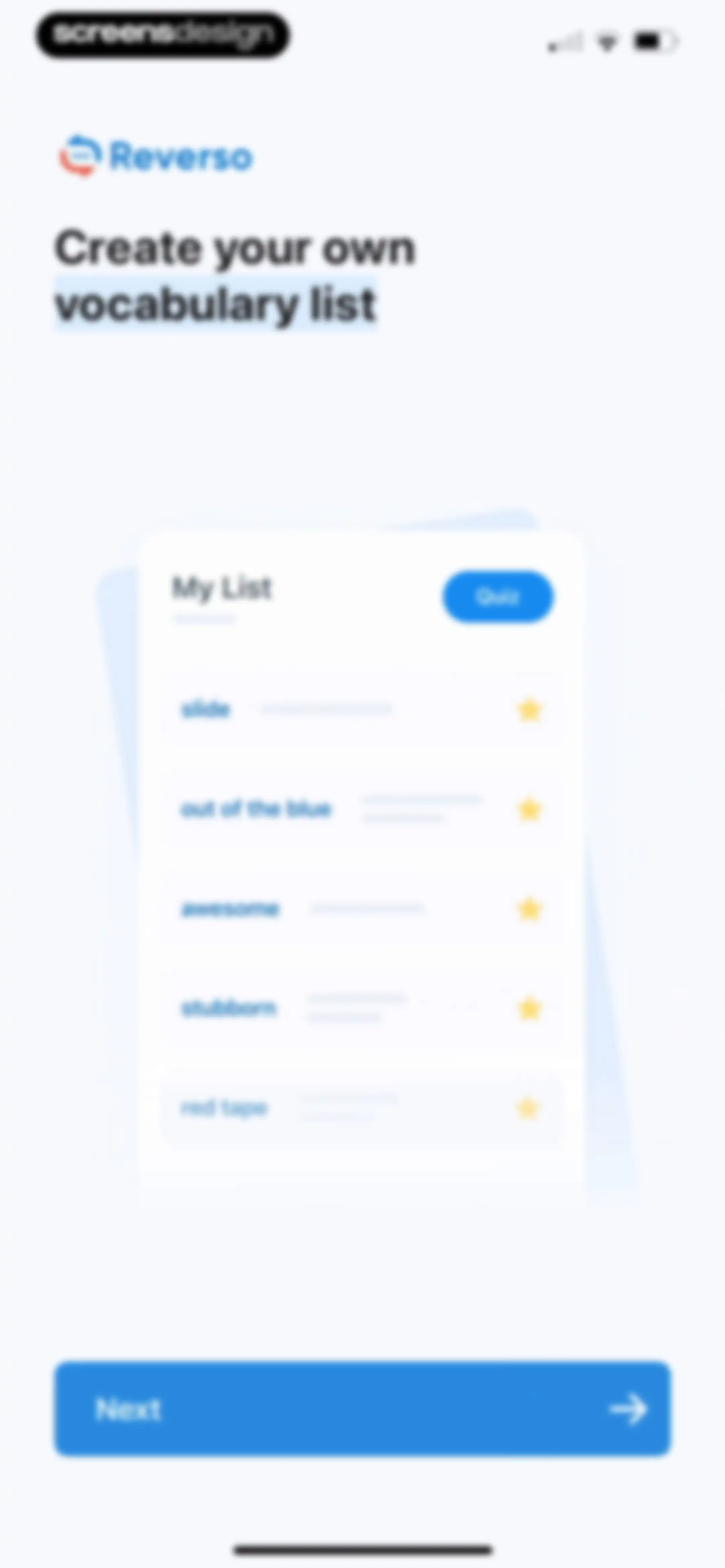 Reverso translate and learn screen 10