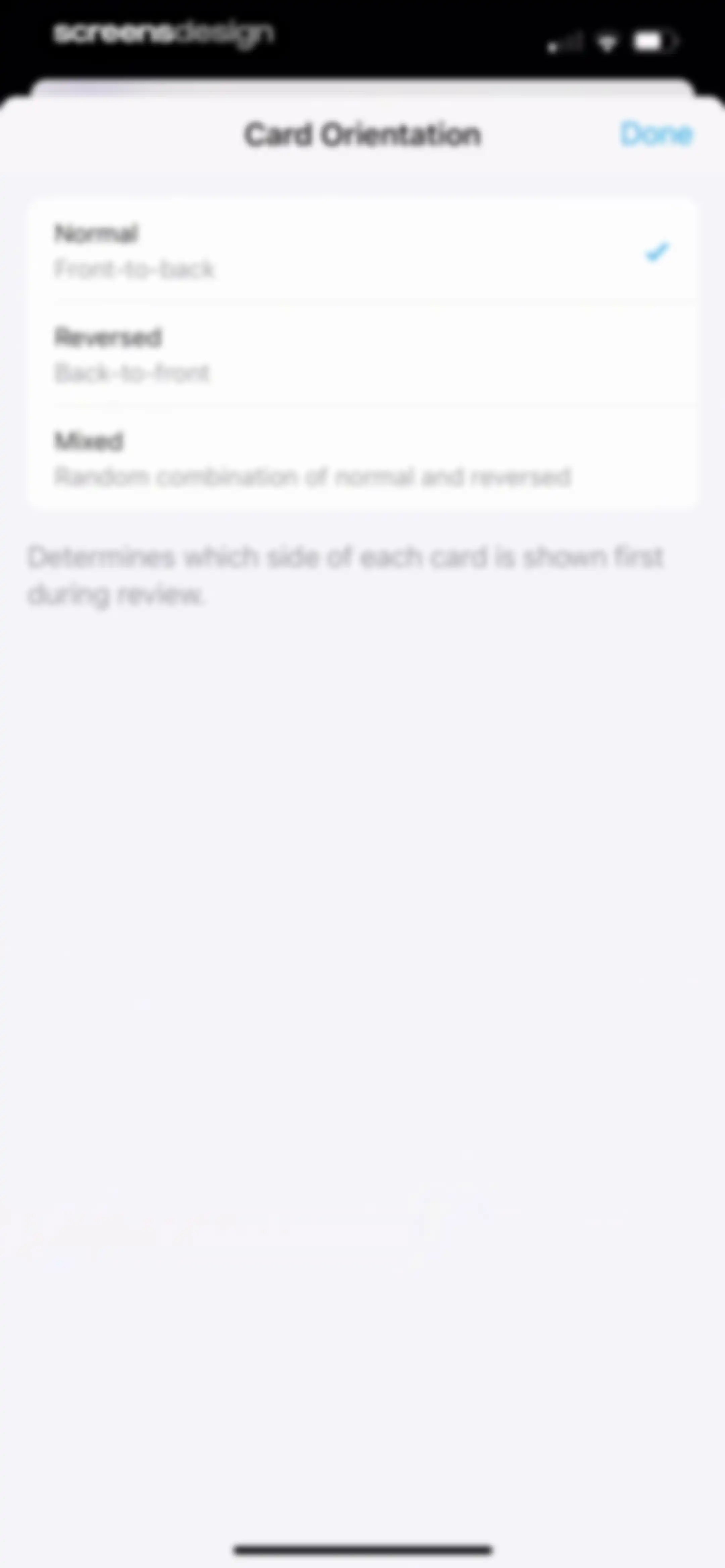 AlgoApp - Flashcards screen 42