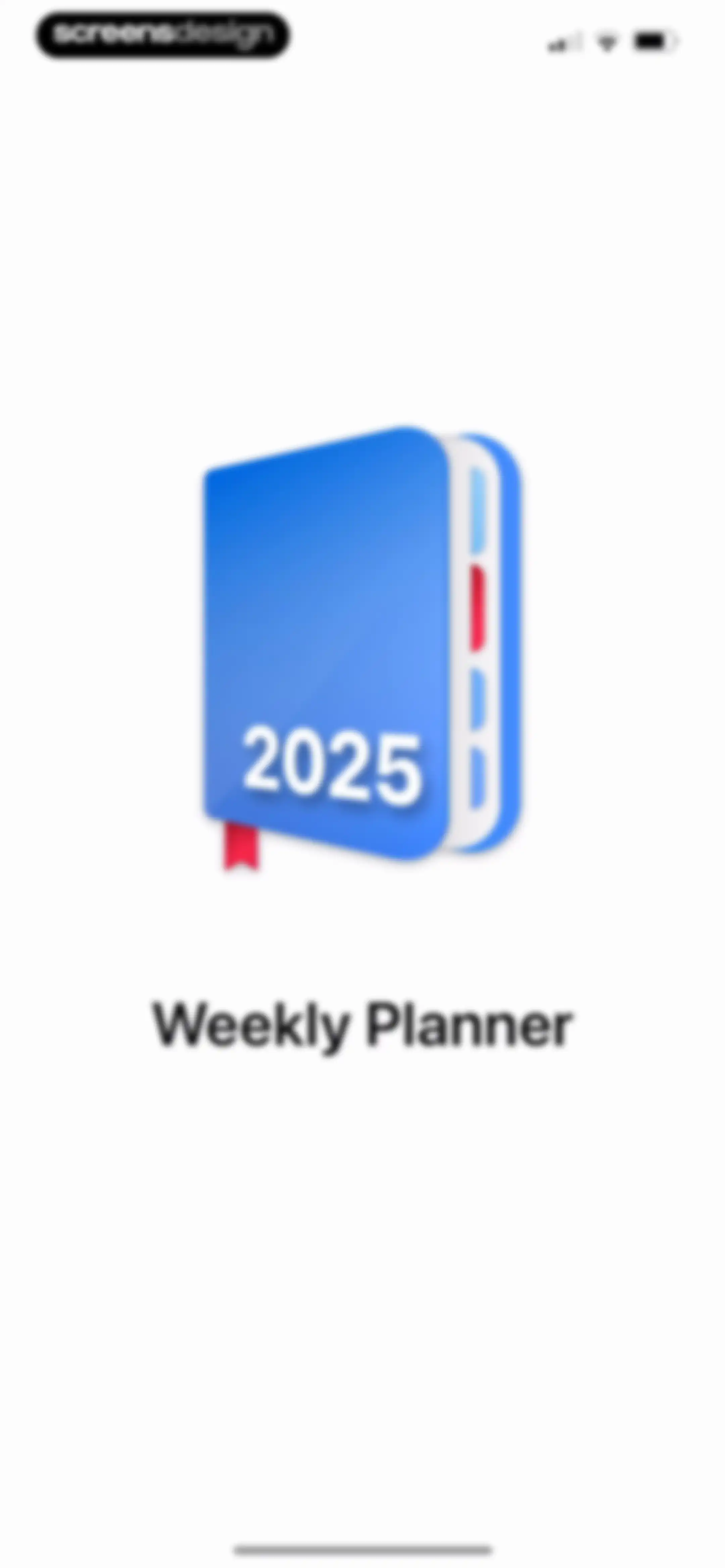 Weekly Planner - Diary, Notes screen 1