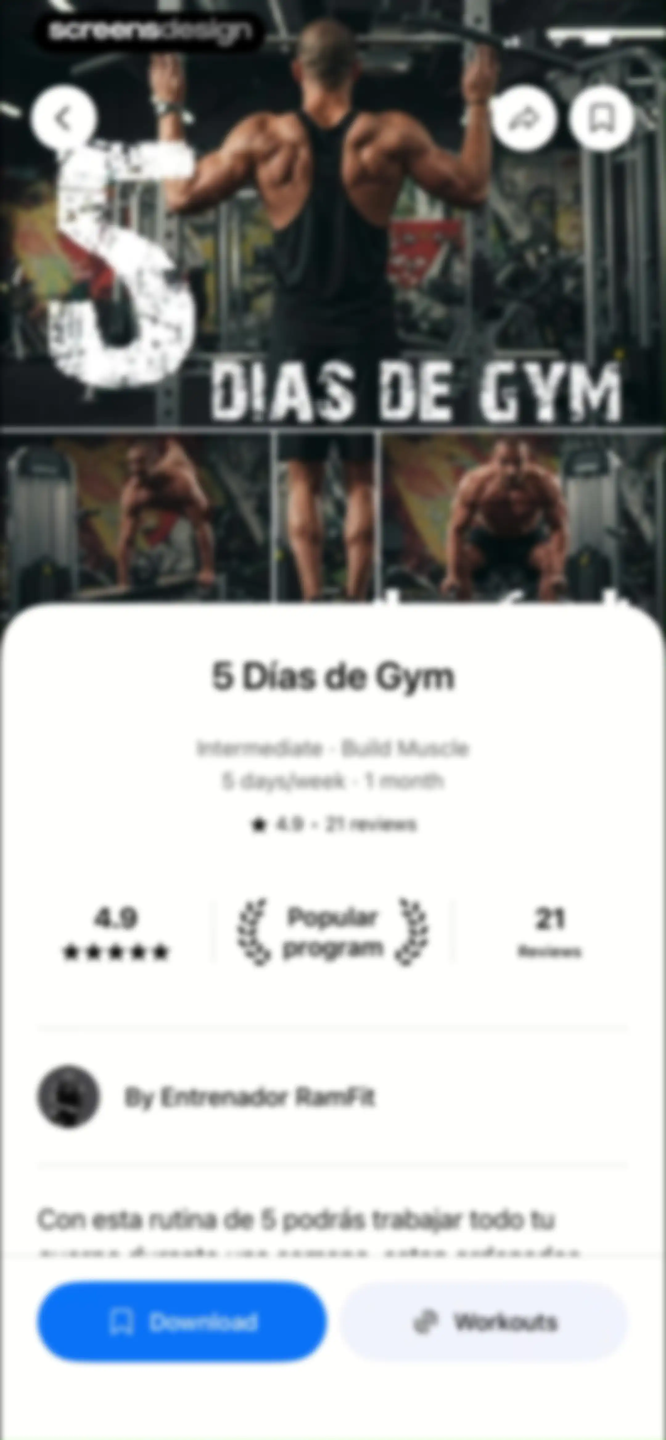 Lyfta: Gym Workout Tracker Log screen 169