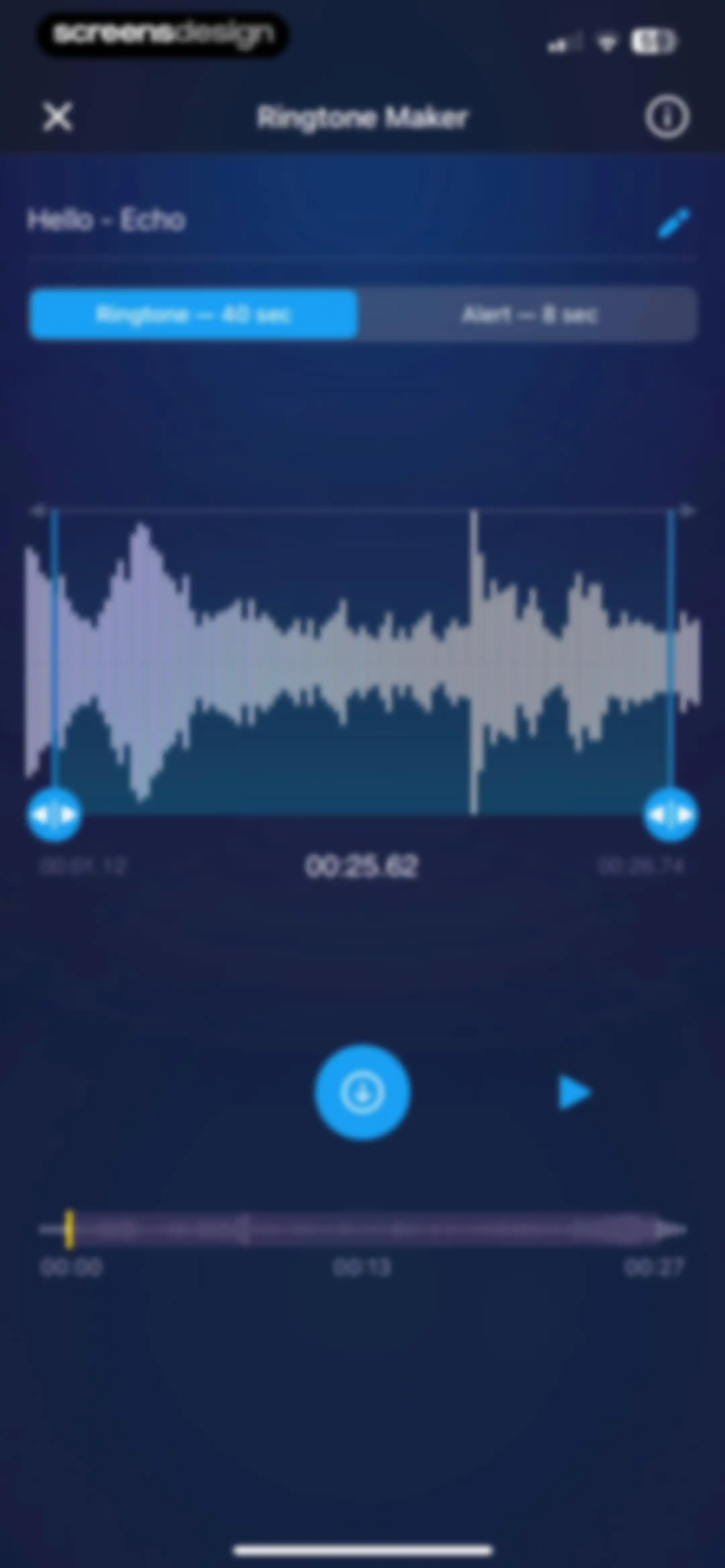 Ringtones for iphone: Ringtune screen 18