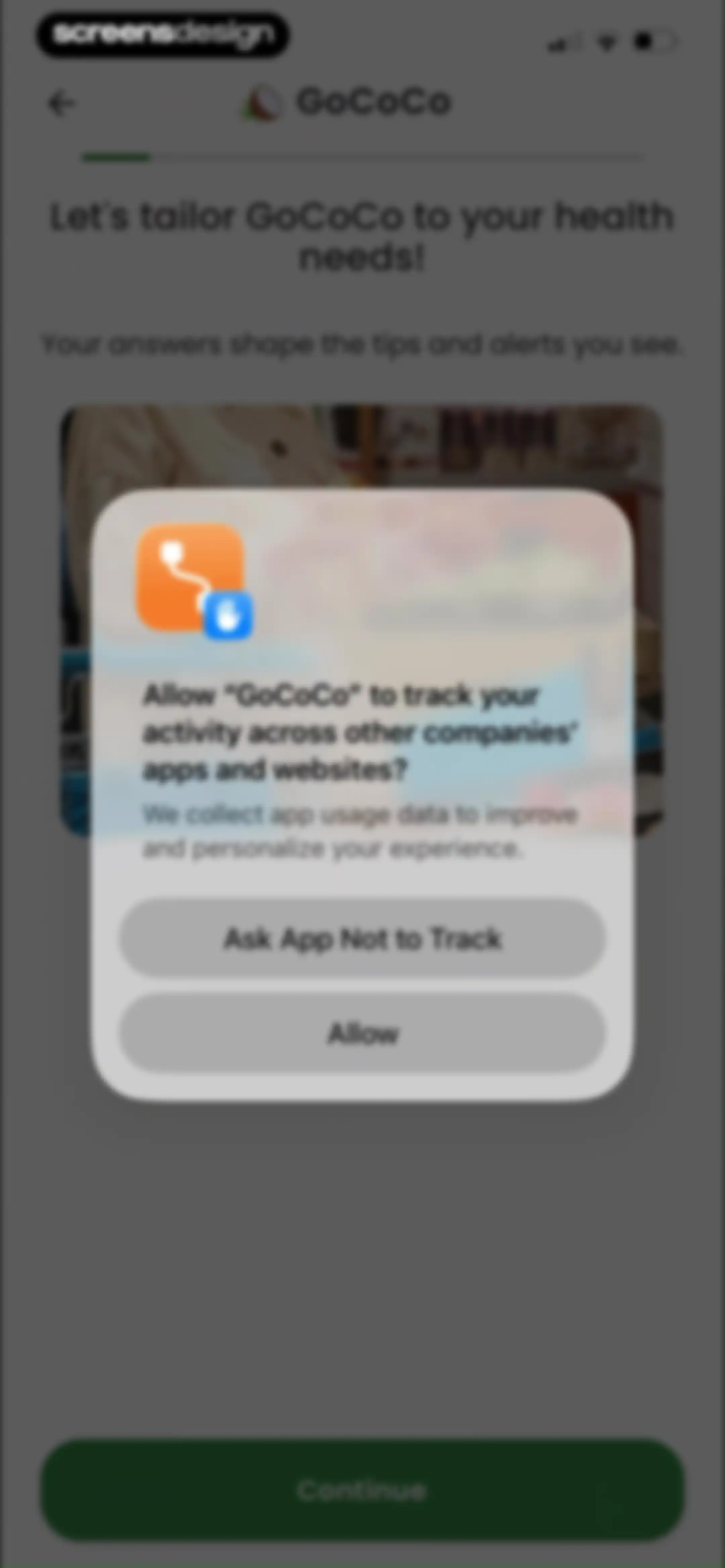 Diabetes food tracker - Gococo screen 9