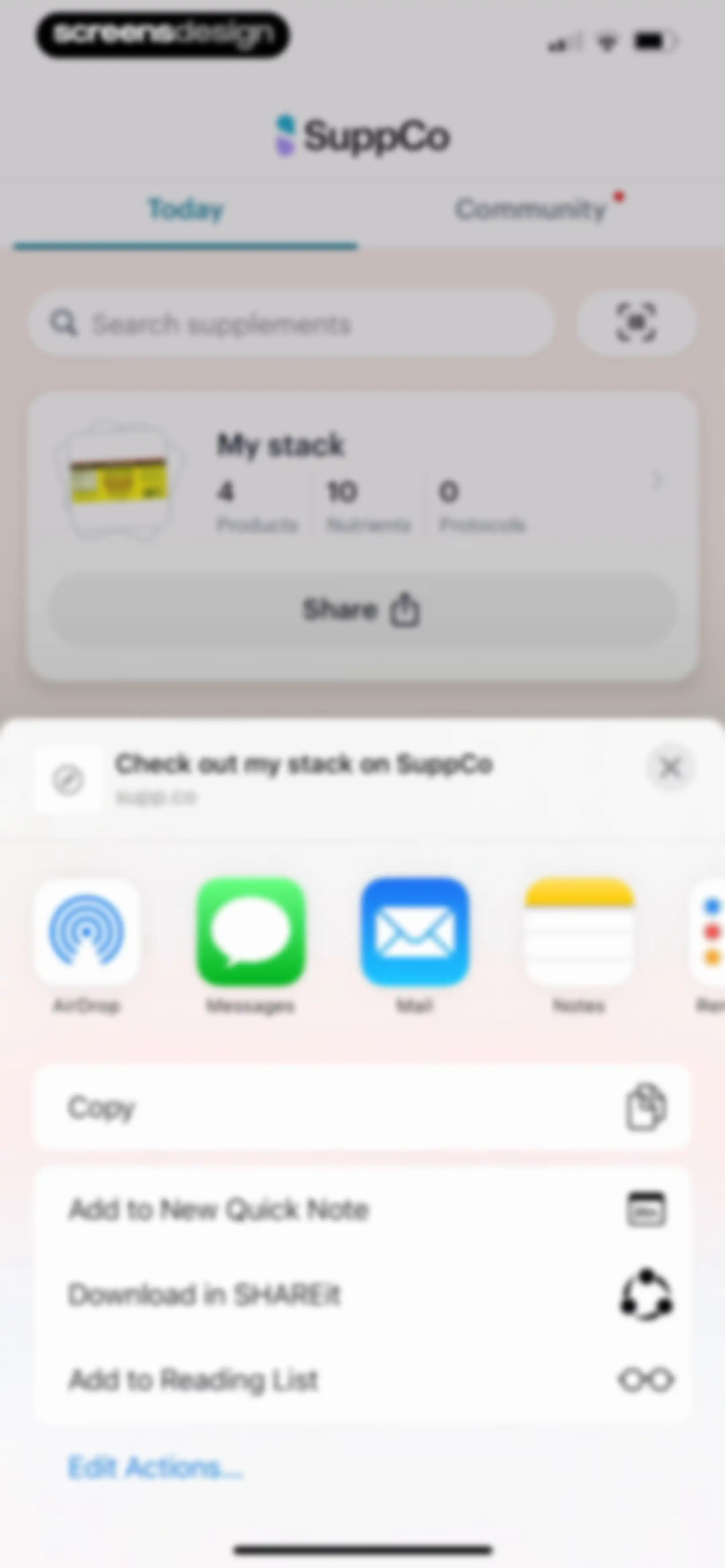 SuppCo: Supplement Scanner screen 85