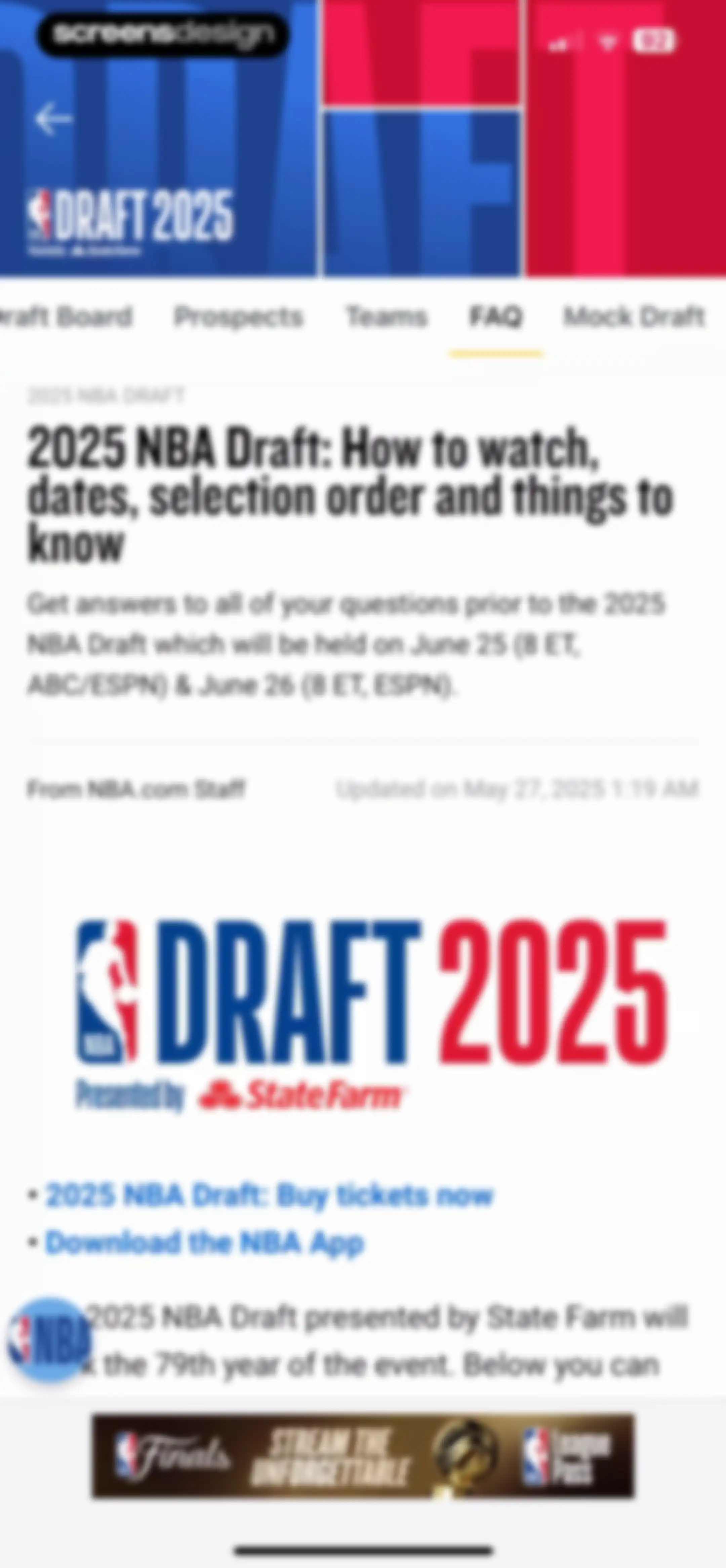 NBA: Live Games & Scores screen 92