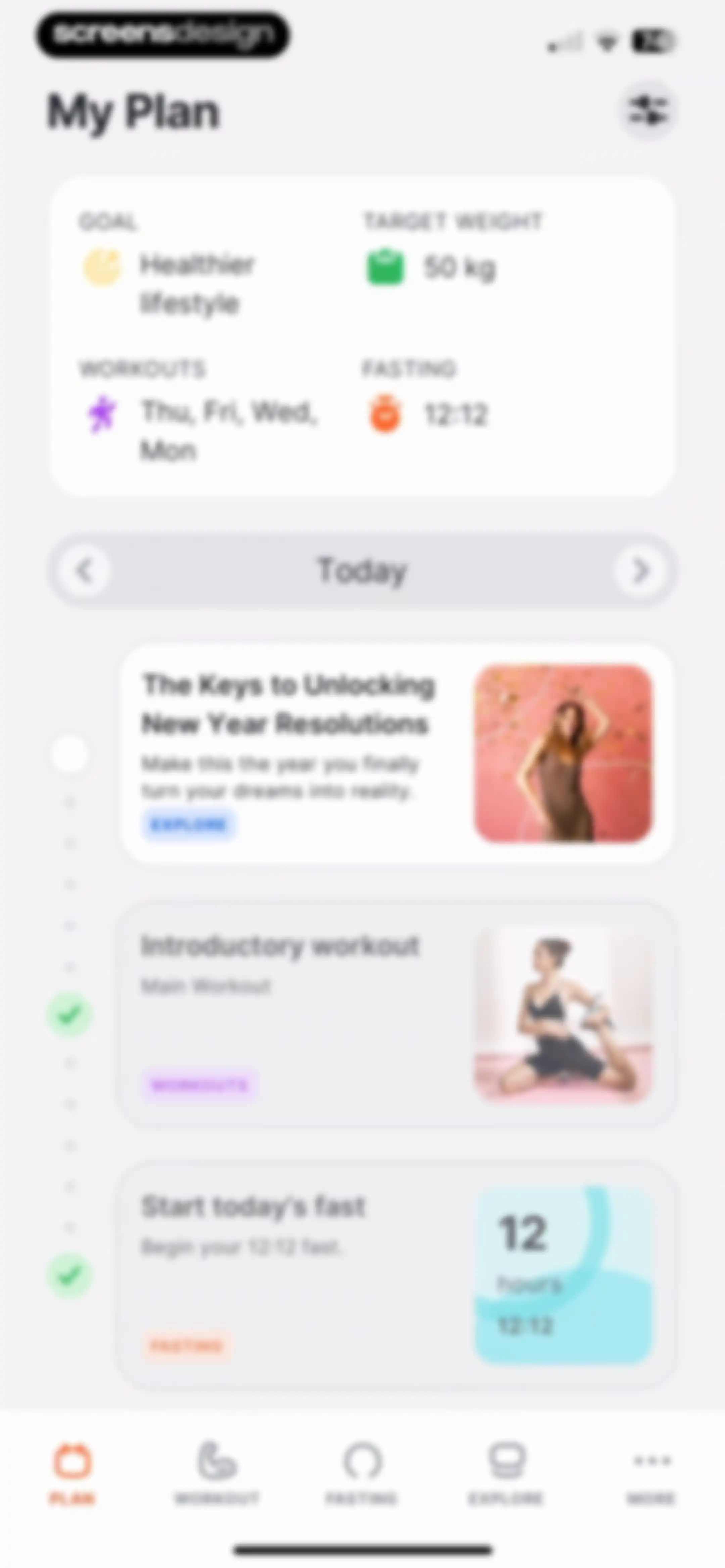 Fitself: Fitness and Fasting screen 90