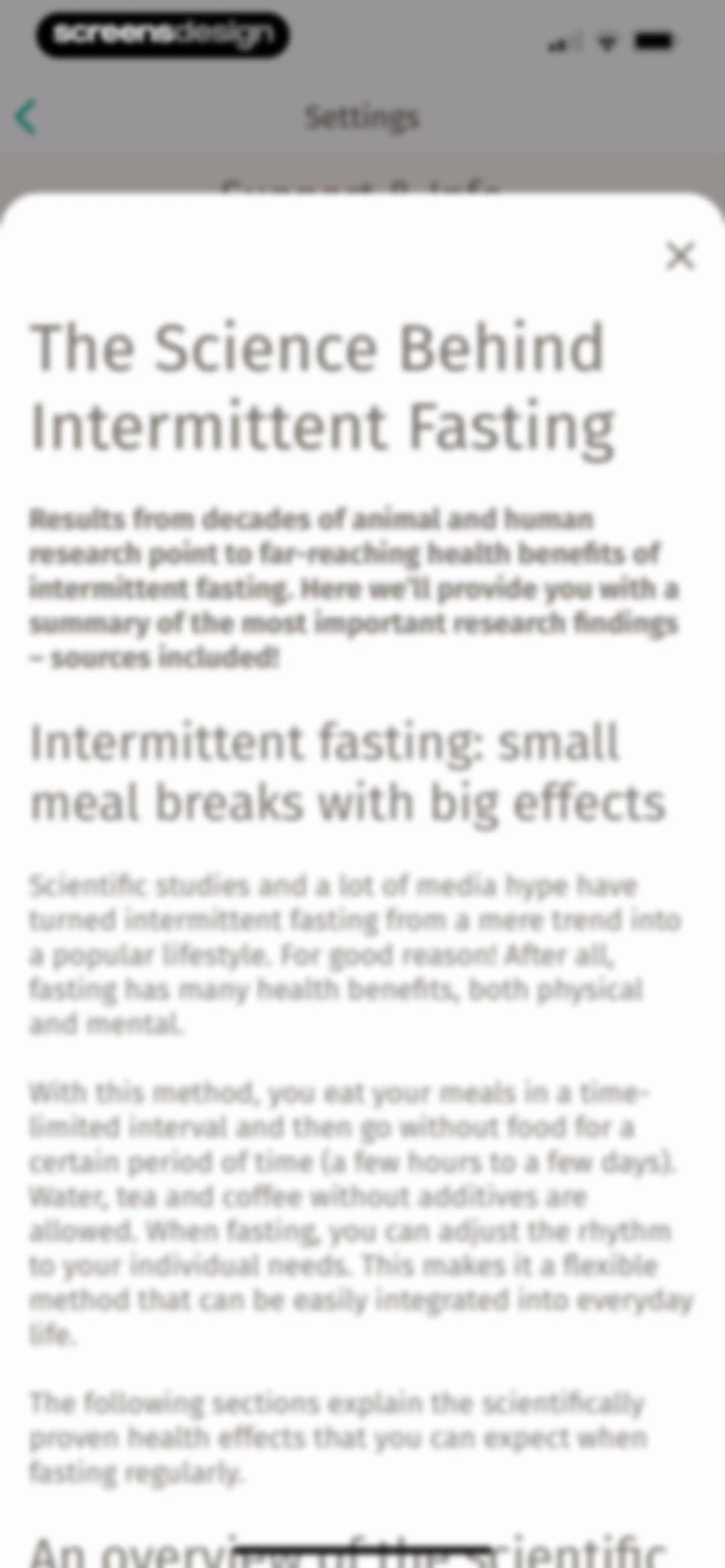 BodyFast: Intermittent Fasting screen 182