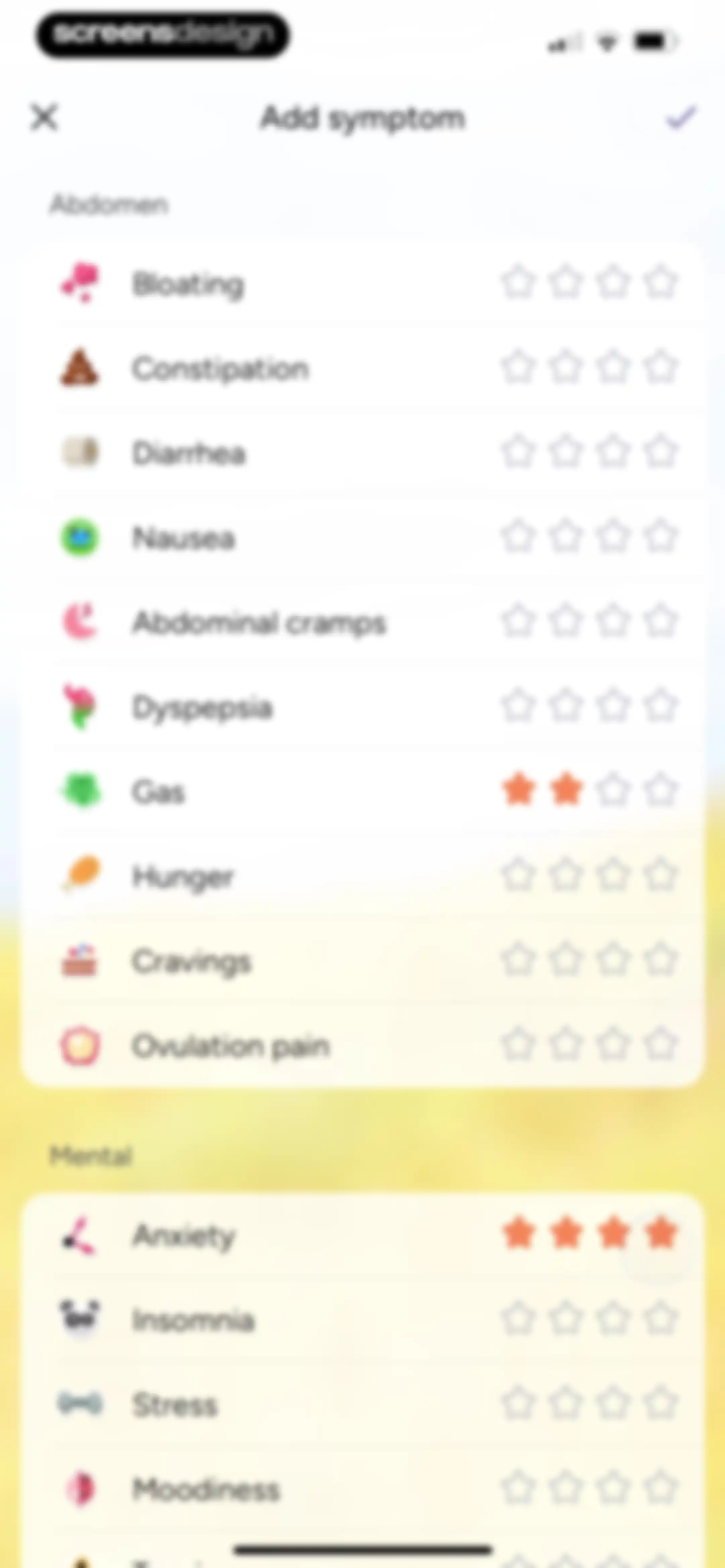 Period Tracker Period Calendar screen 96