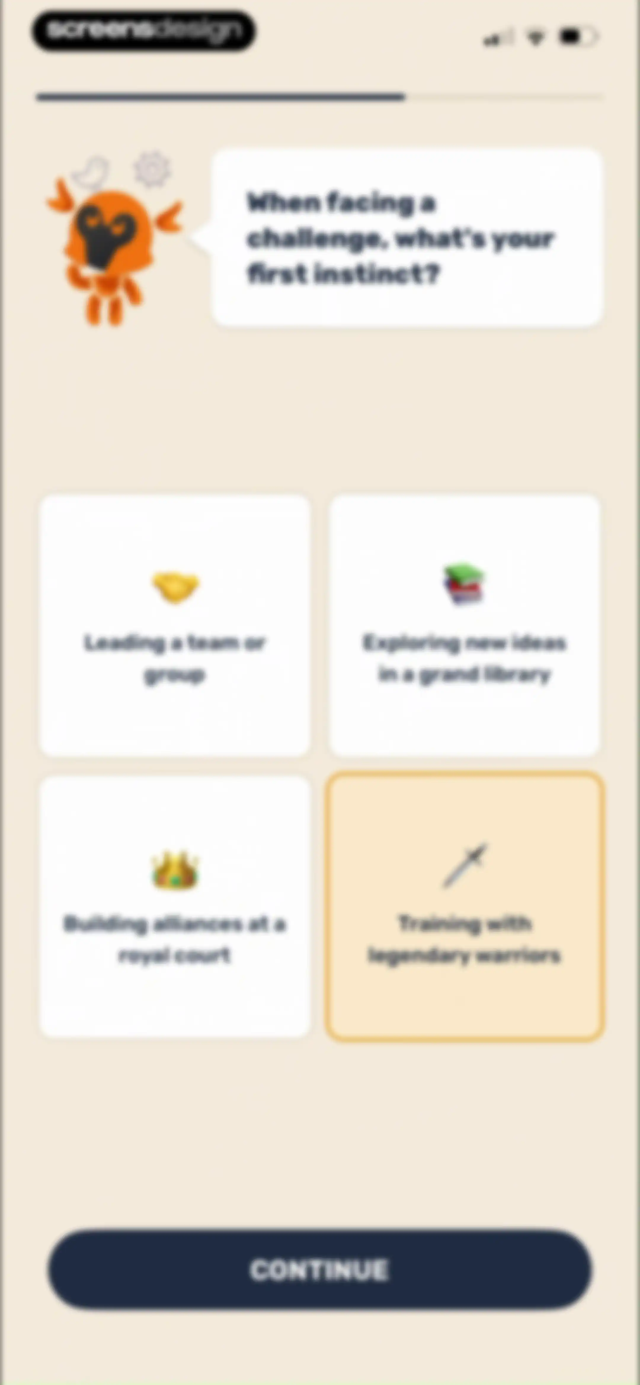 Paladin: Learn History screen 23