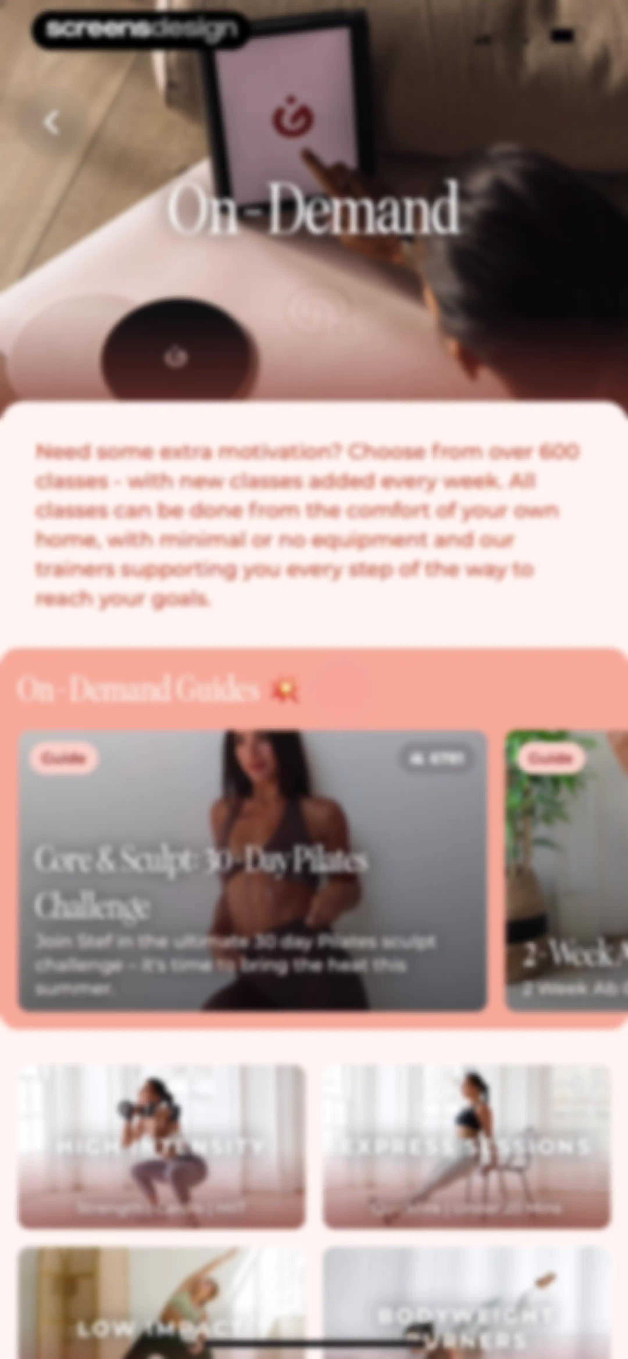 WeGLOW: Home Workout for Women screen 133